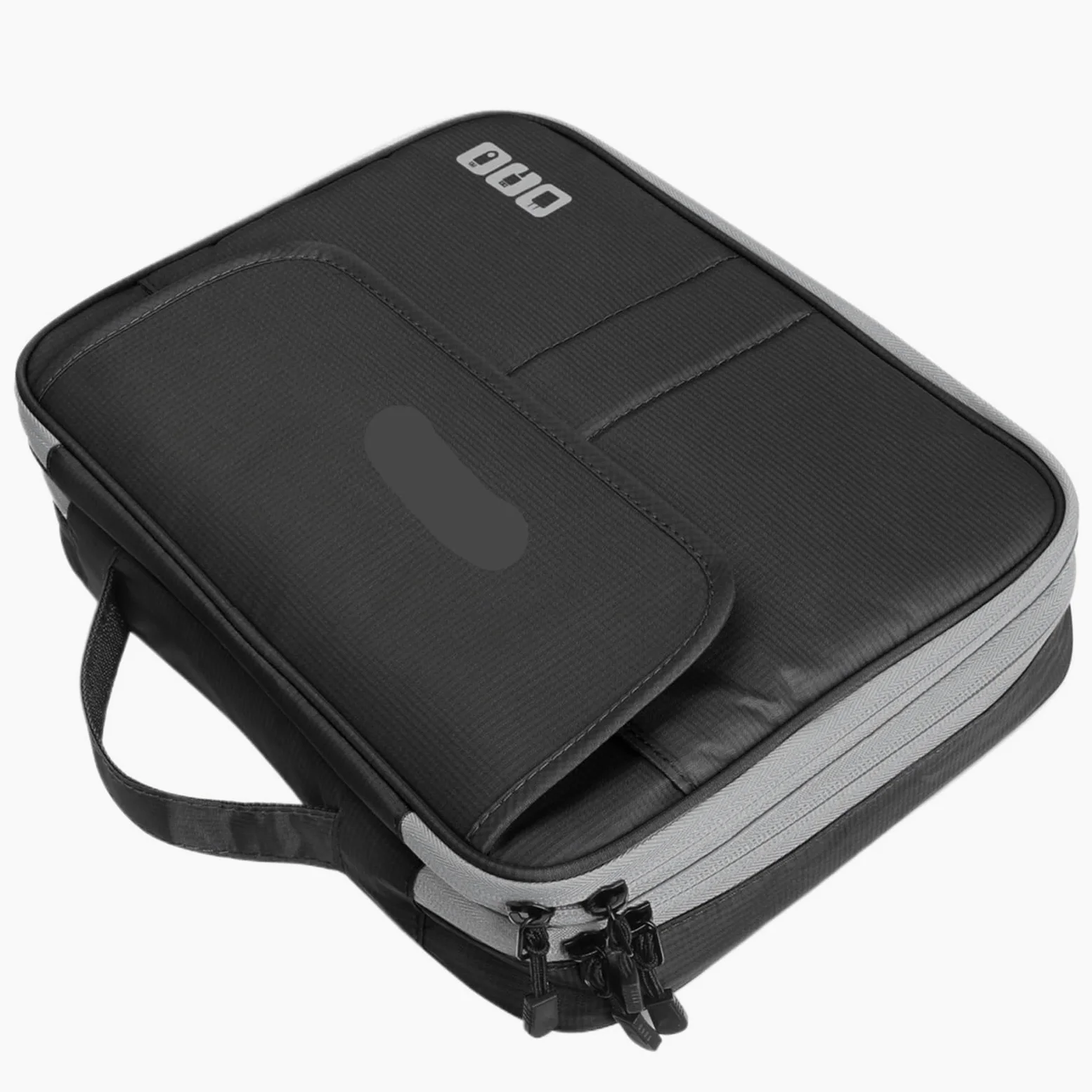Organizer Cavi Borsa Organizer for Accessori elettronici da Viaggio di Grande capacità a Doppio Strato, Custodia for Gadget da Viaggio, Adatta for Cavi(Black)