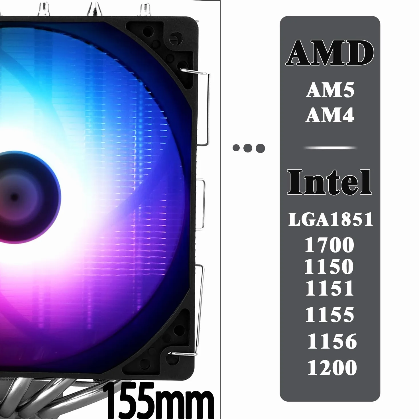 TR-Thermalright Peerless Assassin 120 SE ARGB Dissipatore ad aria per CPU, Doppia torre e ventola con 6 Heat pipe, Ventola PWM da 120mm TL-C12C-S a 1550RPM, per AM5/AM4, Intel LGA1851/1700/115X/1200