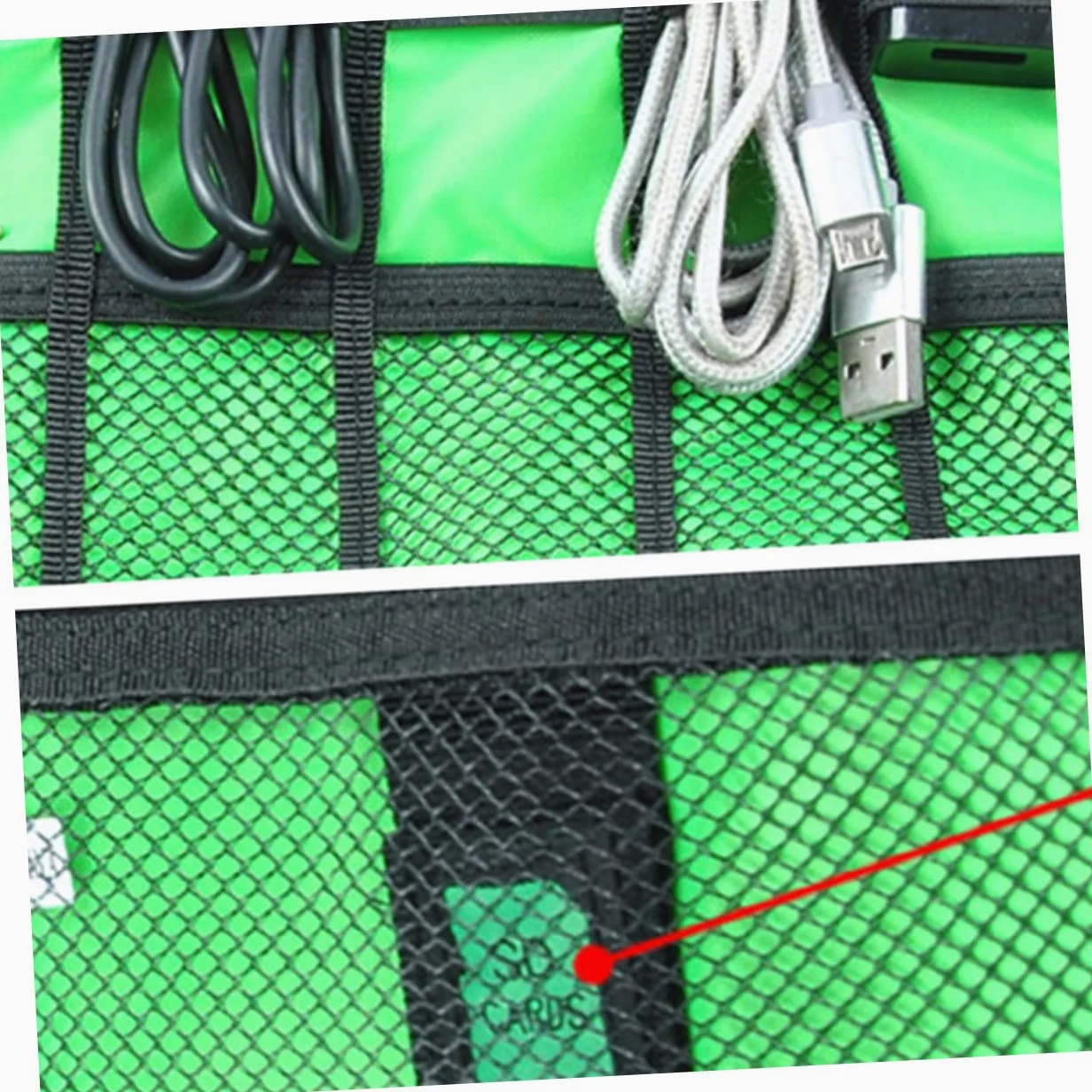 jojofuny 3pezzi Organizer Per Usb e Accessori Elettronici Custodia Per Caricabatterie e Dispositivi