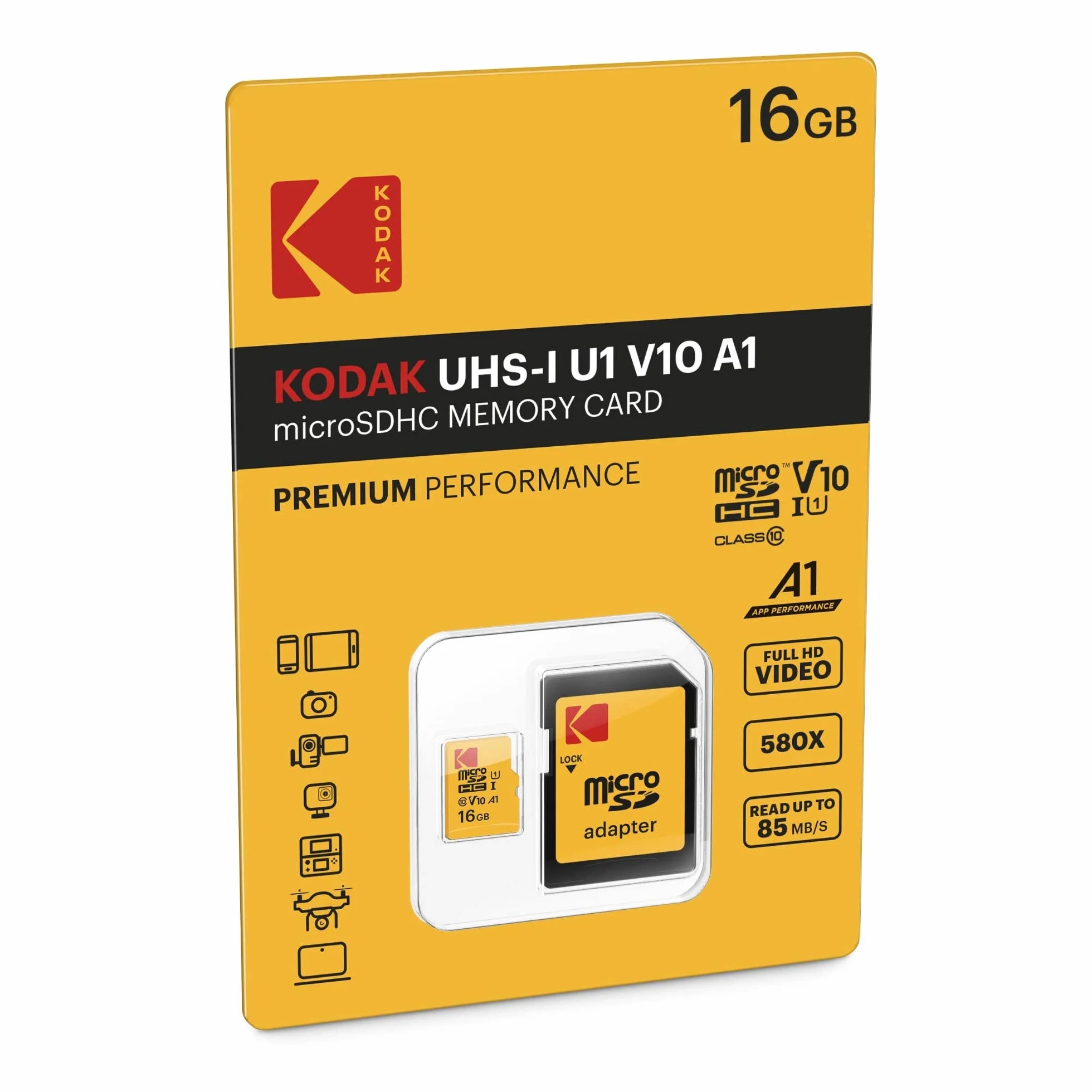 Kodak 1554126 Micro SD, 16GB