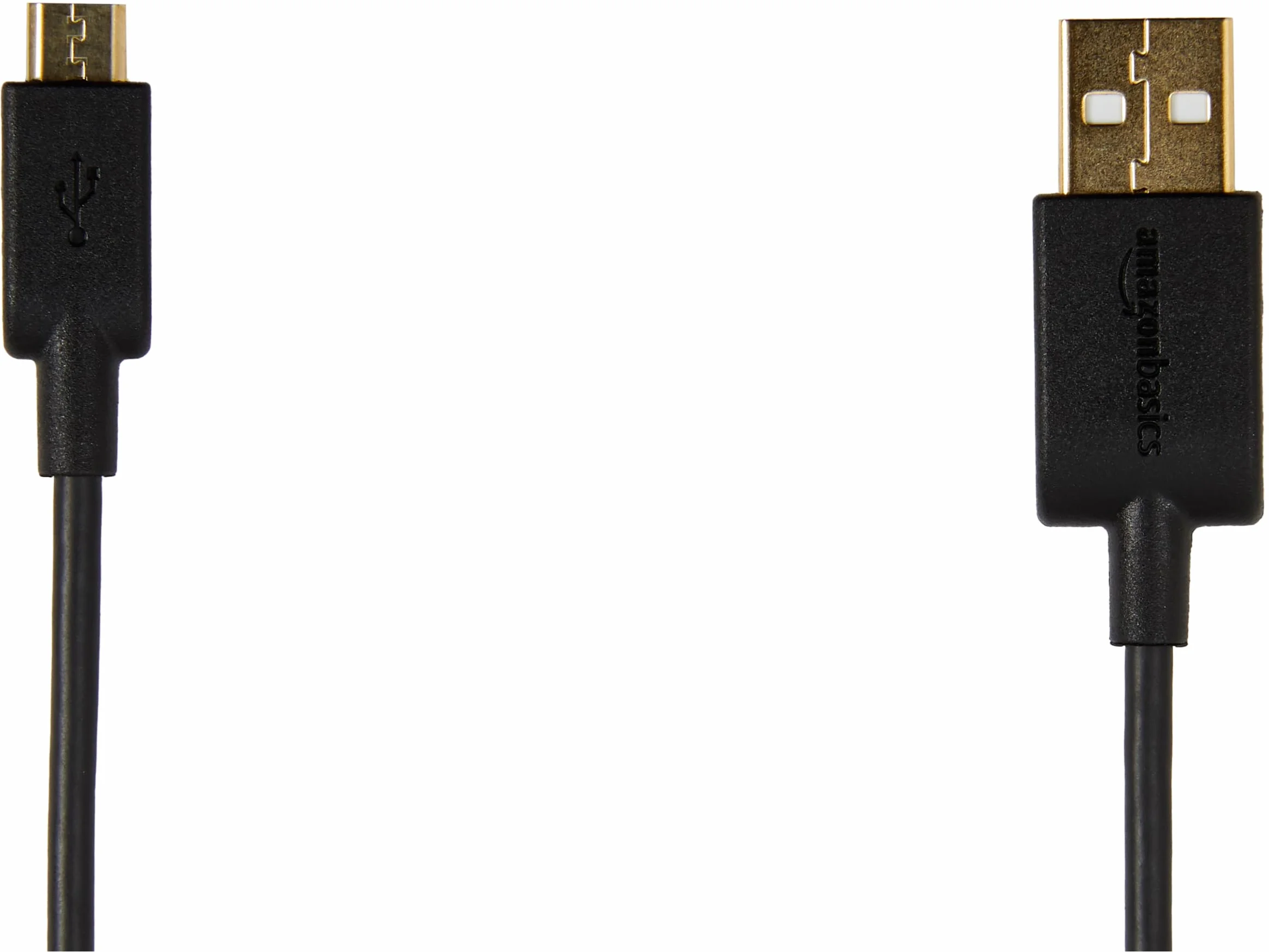 Amazon Basics Cavo USB 2.0 da USB-A maschio a Micro USB (Confezione singola), 0.9 m, Nero