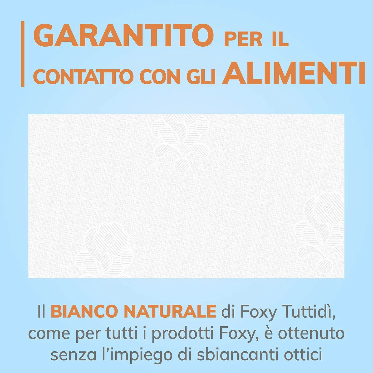 Foxy Tuttidì Tovaglioli Monovelo Alta Grammatura Bianco Naturale 31,5x30 cm 15 confezioni 240 pezzi Certificazione PEFC