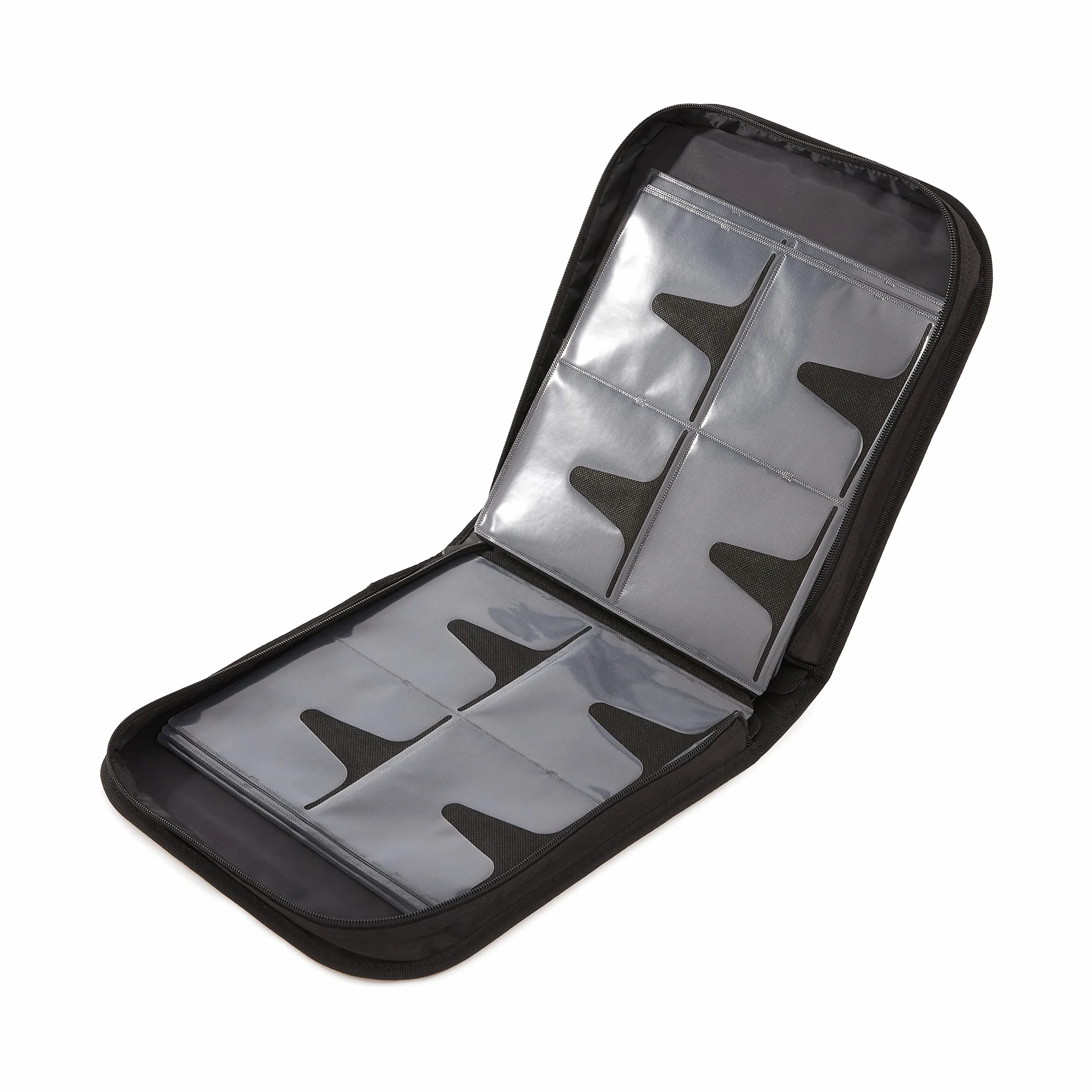 Amazon Basics Porta 128 CD/DVD in nylon, colore: Nero
