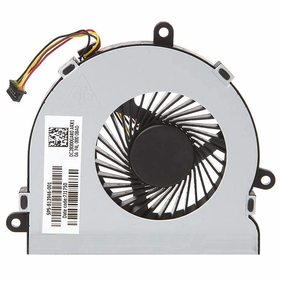 MMOBIEL Ventola di raffreddamento a 4 pin e 4 fili di ricambio per HP 250 G4 255 G4 Notebook 15-AC Serie DC28000GAR0 XRF-813956-002 Incl (+) Cacciavite