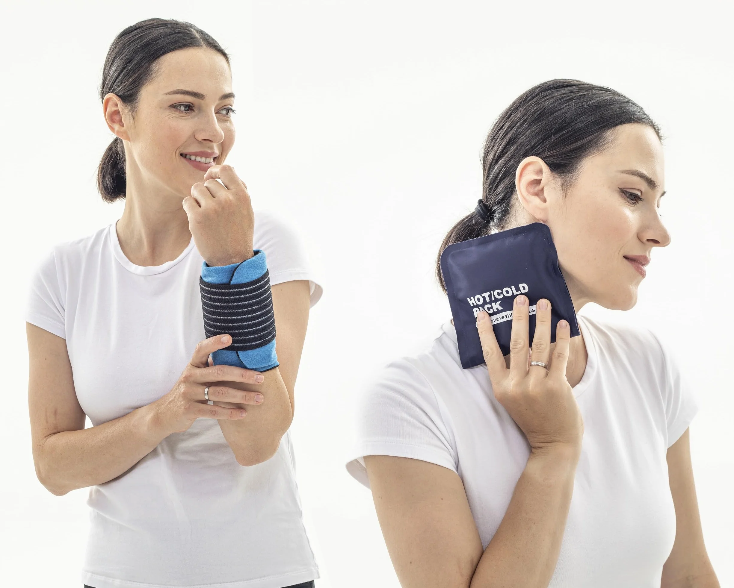 Ghiaccio Gel Riutilizzabile Borsa Caldo/Freddo Impacco Dolori Muscolari Gonfiori Terapia Microonde Congelatore