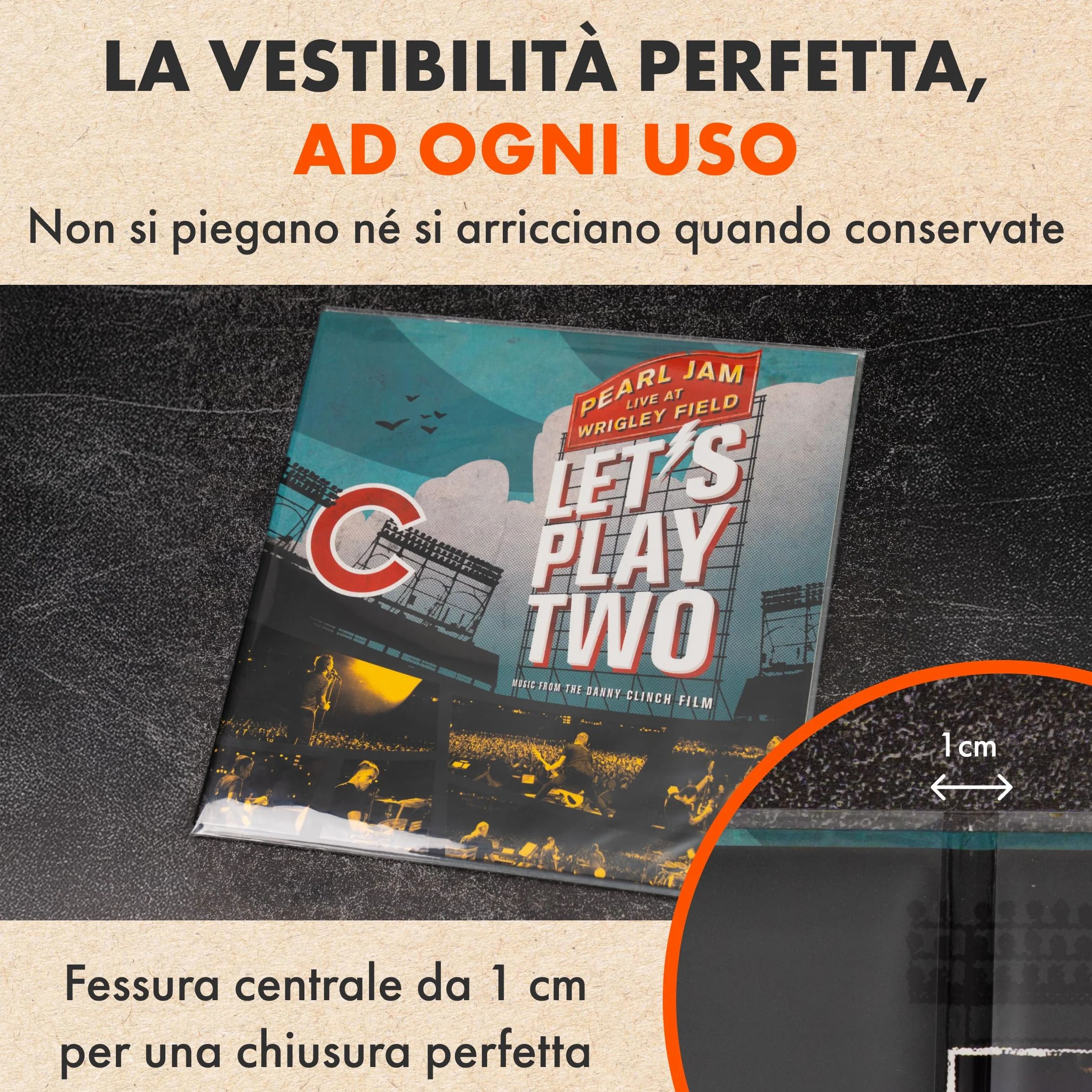50x 33 Giri Buste Per Vinile GATEFOLD | CRYSTAL Trasparente Plastica Custodia Per Dischi Vinili Con Copertine Apribili | Per LP Singoli e Doppi