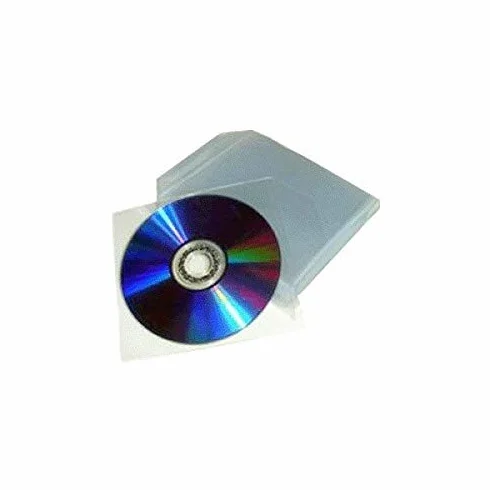 200 buste per CD/DVD in plastica trasparente