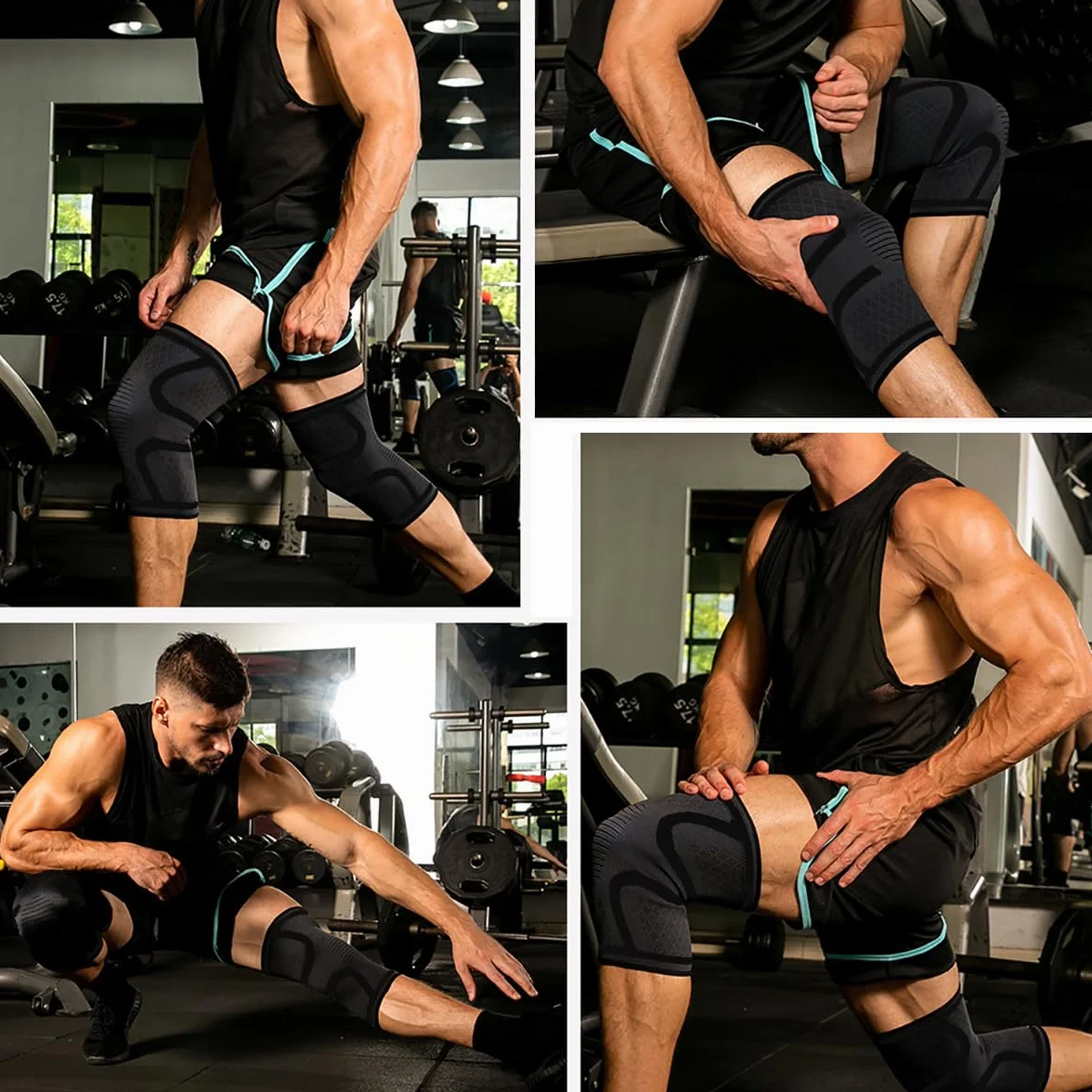 Ginocchiera Ortopedica Tutore Ginocchio Compressione M Nero Singolo per Artrite Dolore Lesioni Legamenti