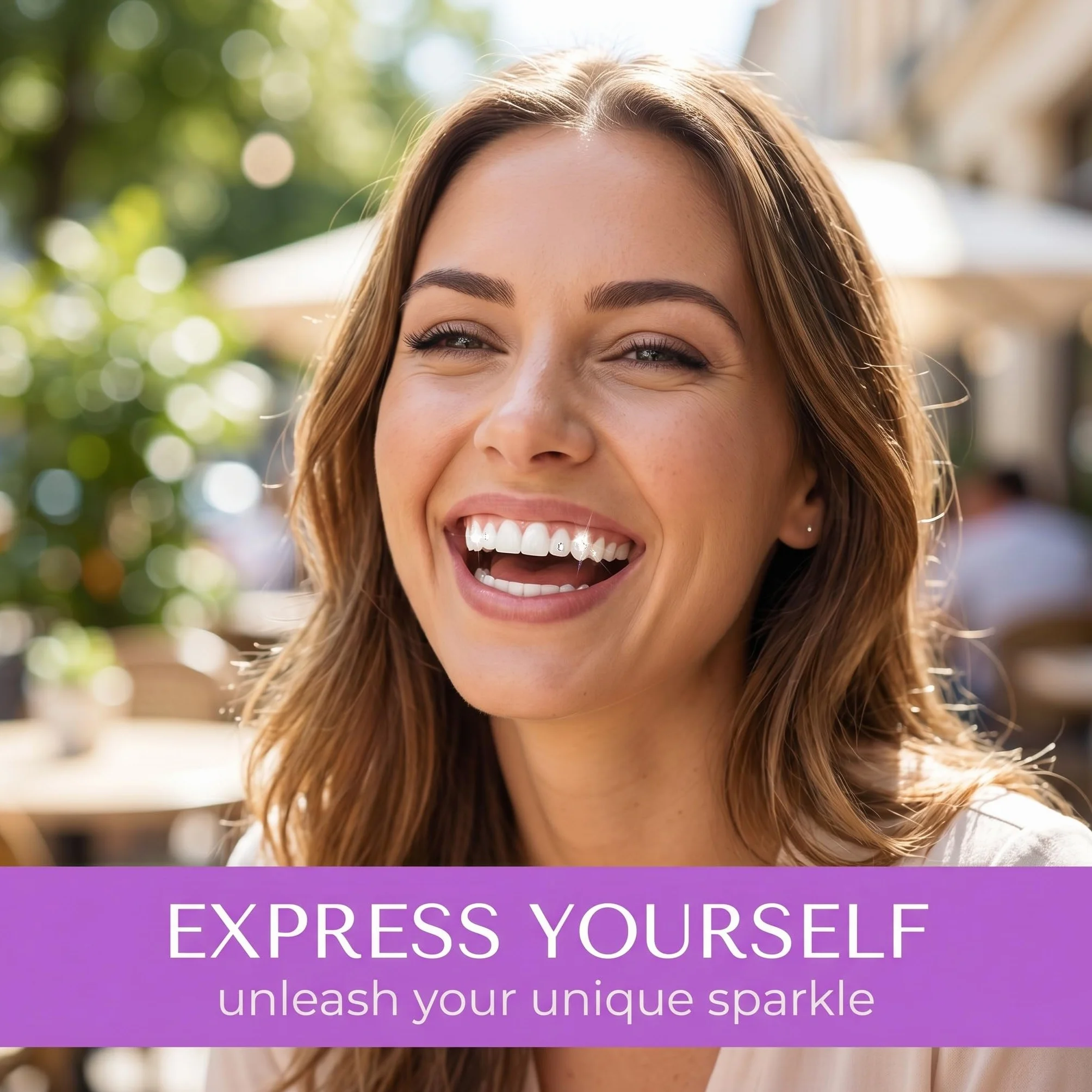 Kit di Gioielli per Denti con Lampada UV, Bianco