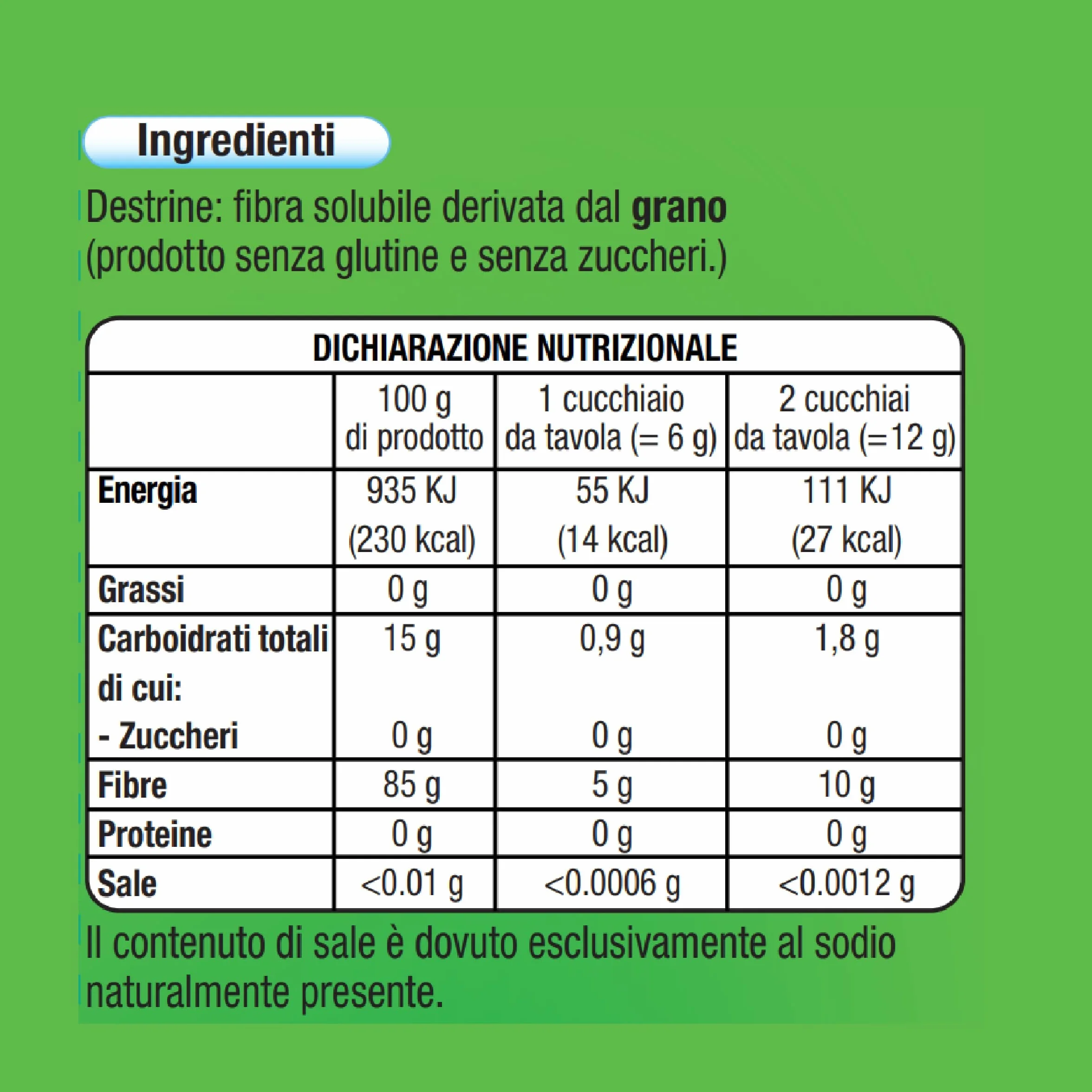 Benefibra Integratore alimentare di Fibra per l’equilibrio della flora intestinale senza sapore 155gr