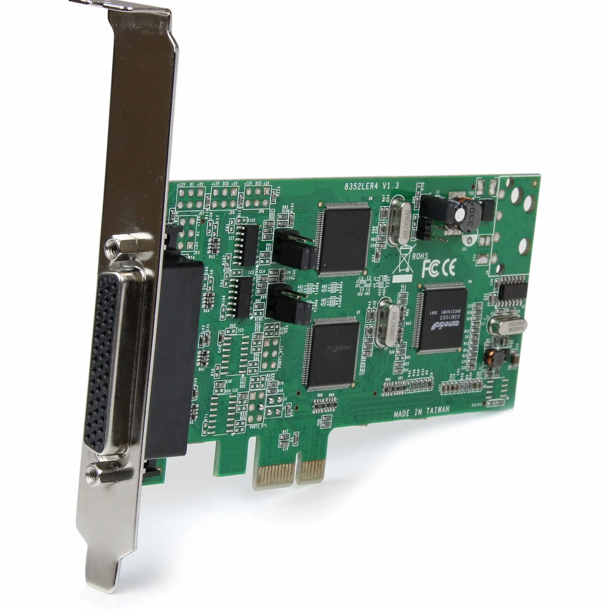 StarTech.com Scheda Combo Seriale PCie 4 Porte PCI Express, 2 X Rs232 2 X Rs422 / Rs485