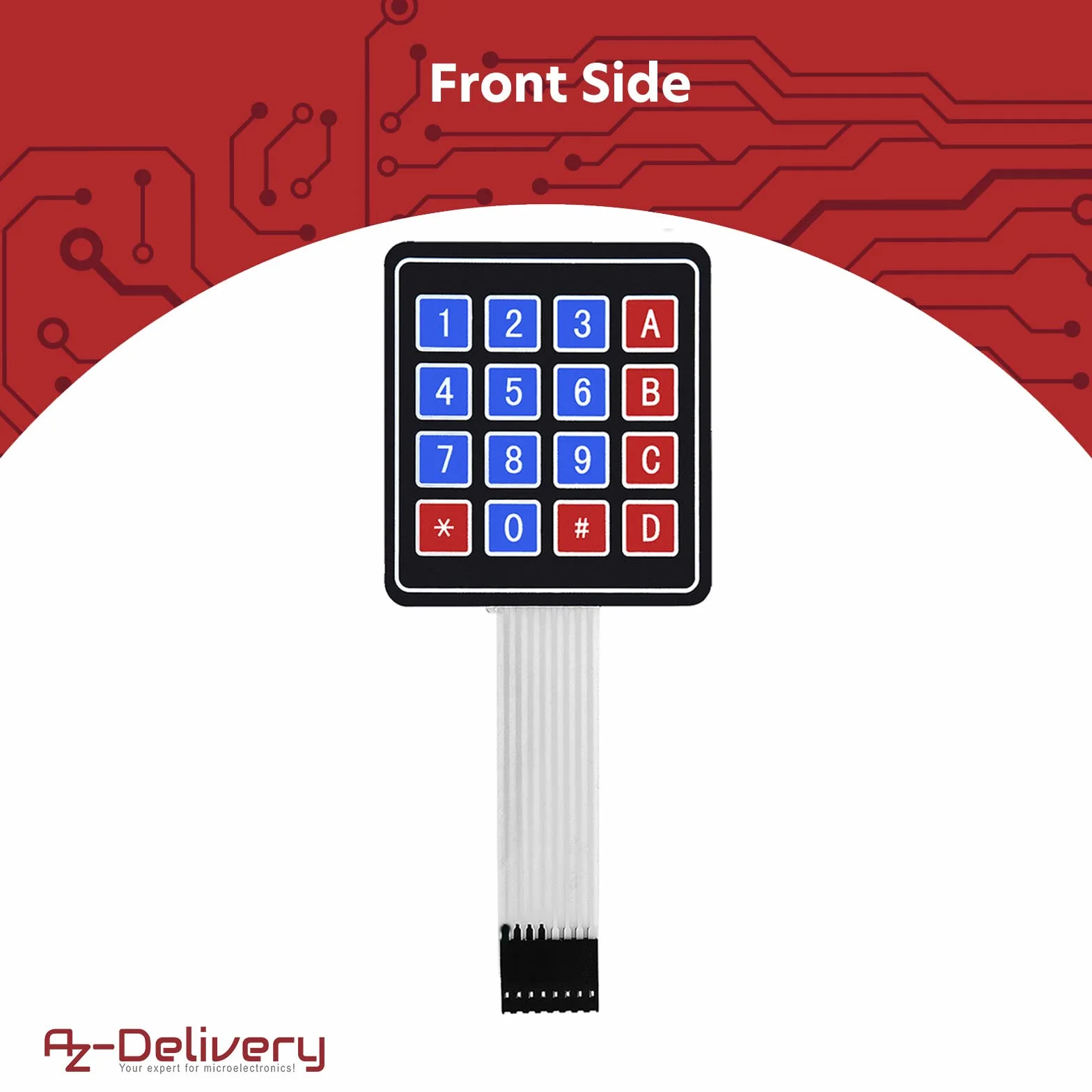 AZDelivery 4x4 Matrix Array Keypad Tastiera compatibile con Arduino