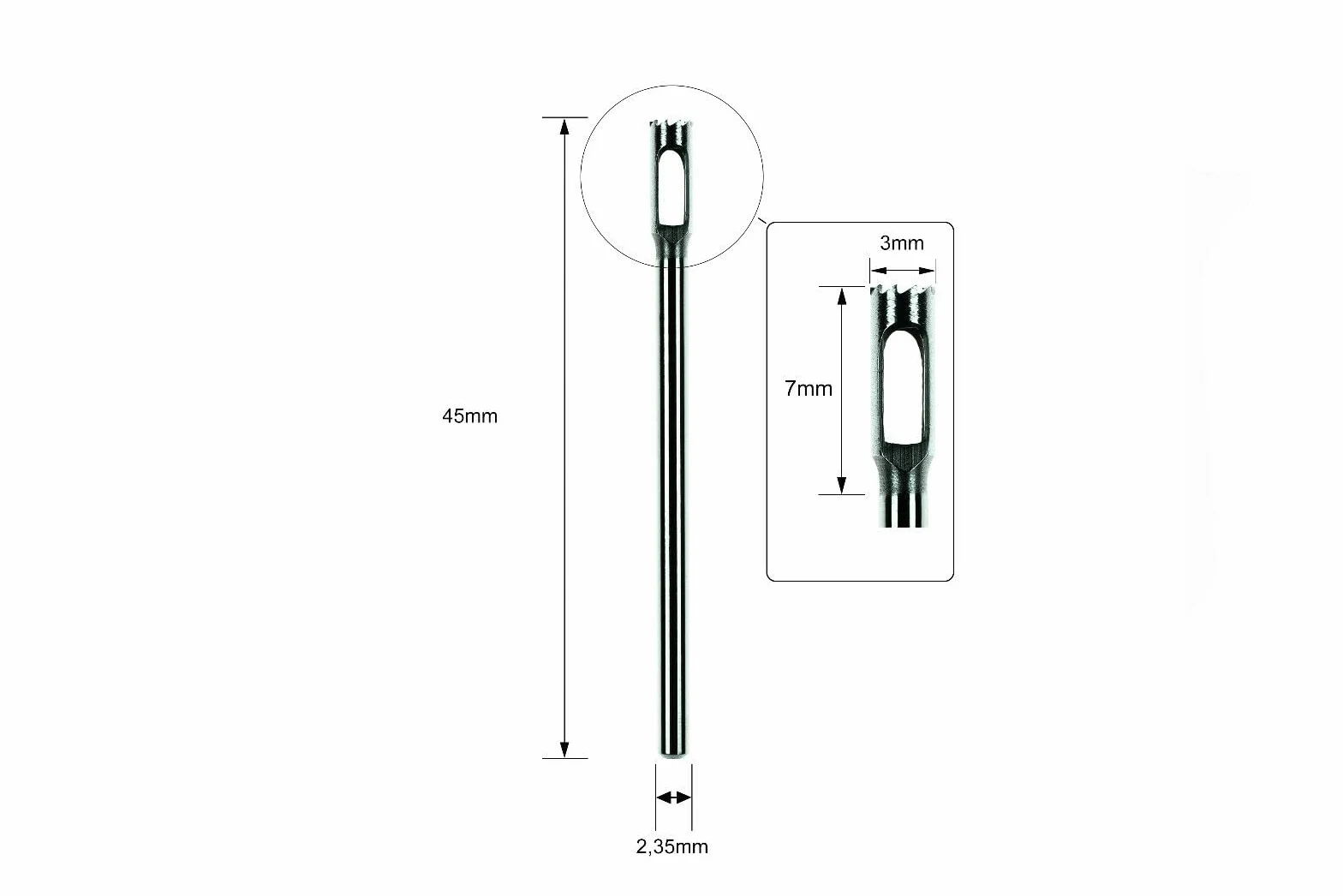 Fresa cava rimozione calli 3,0 mm