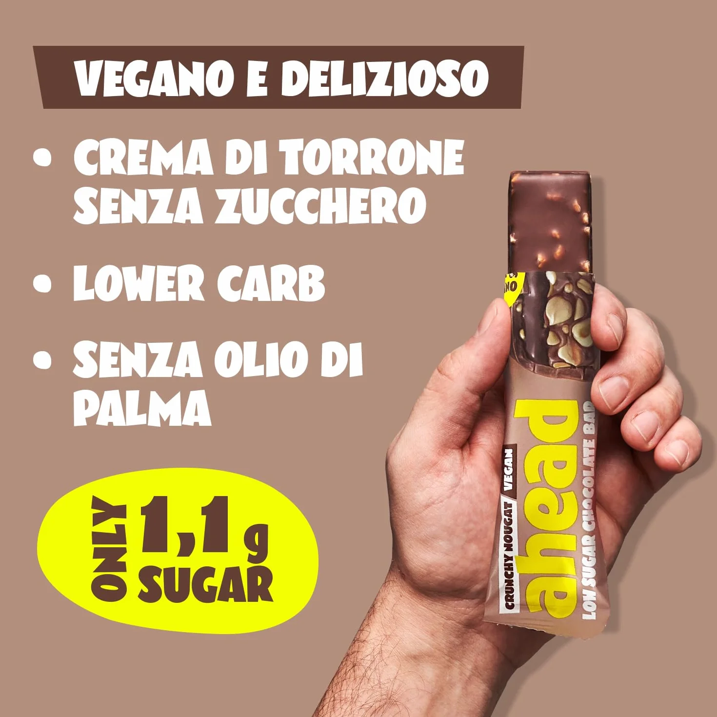 AHEAD Keto Bar Pacchetto Degustazione Vegano 12 x Barrette chetogeniche senza zucchero 1,7g zucchero 5g carboidrati netti