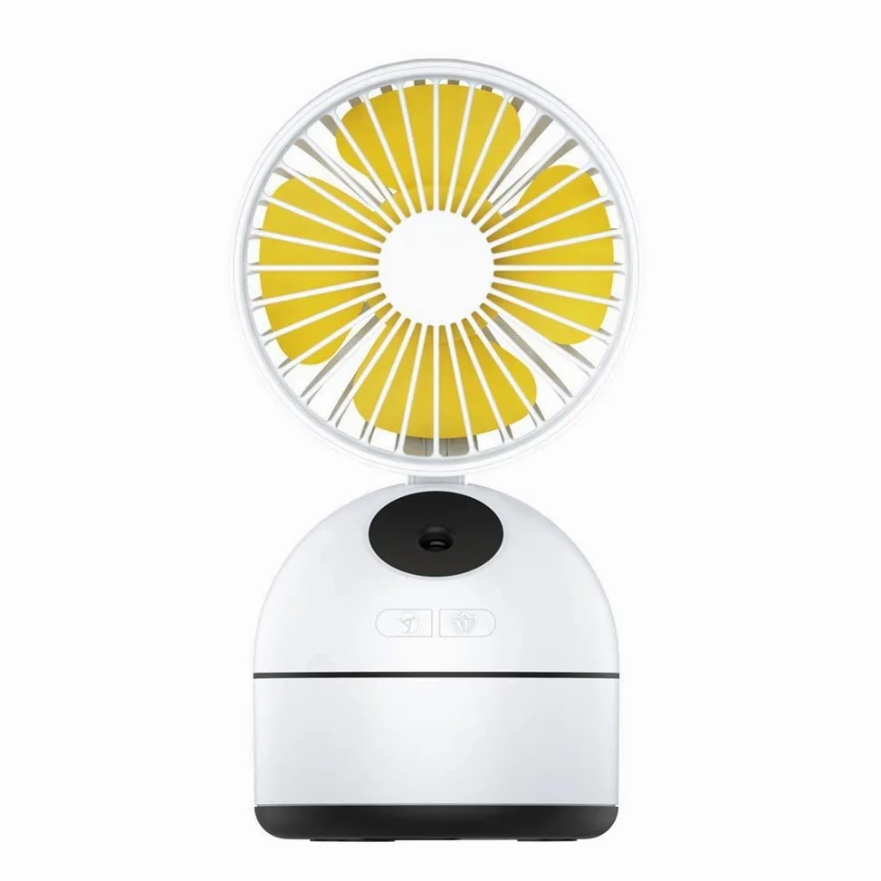 Mini Ventilatore Portatile Mini Ventilatore Portatile 2 in 1 Ventilatore Personale Ricaricabile USB Pieghevole con Regolazione per Ufficio, Campeggio, Viaggi