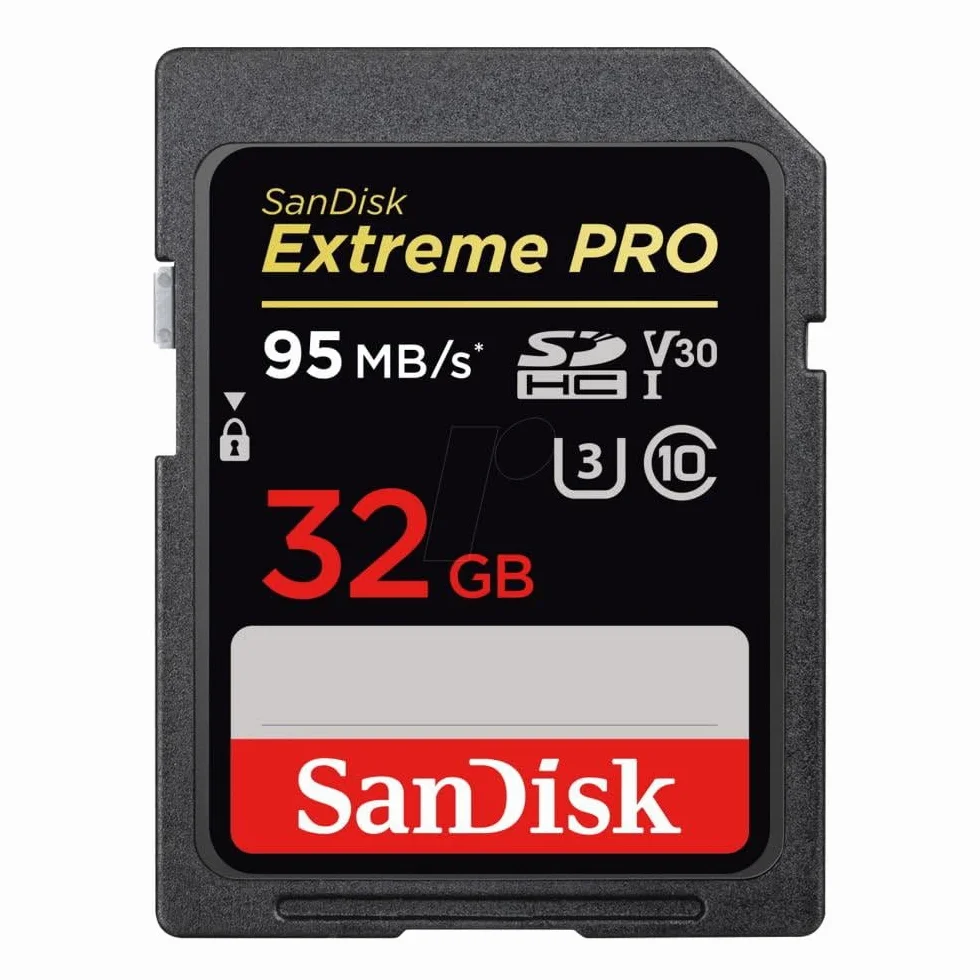 SanDisk Extreme PRO, Scheda di memoria da 32 GB SDHC fino a 95 MB / s, UHS-1, Classe 10, U3, V30