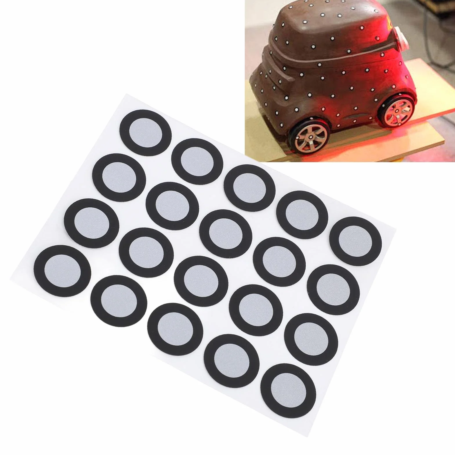 Marker per Scansione 3D 200 Pezzi 12 mm per Scanner 3D, Marcatori a Riflessione Diffusa