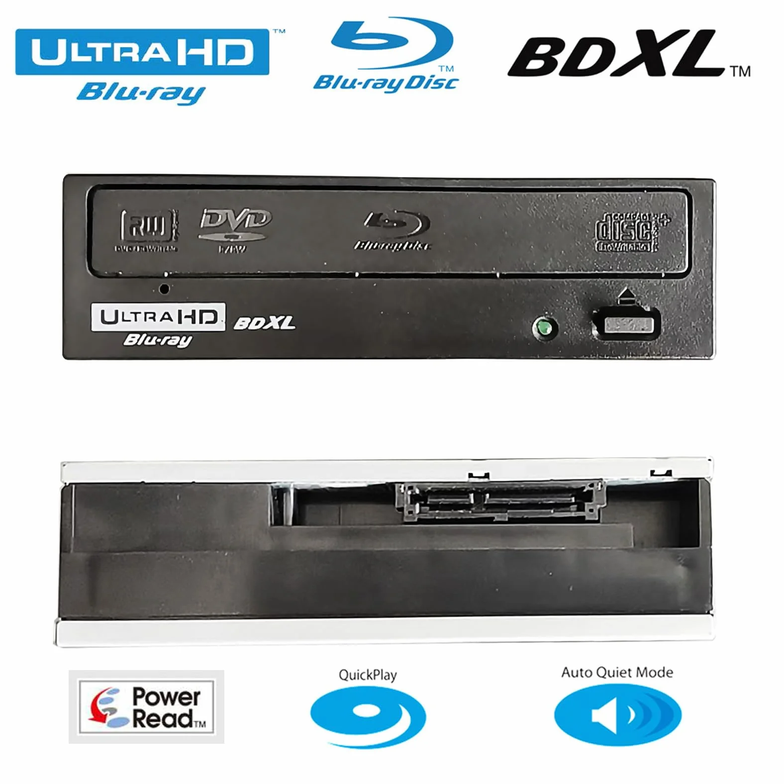 Tower Computer 4K Ultra HD Blu-ray Movies Disc Player BDXL Masterizzatore per Pioneer BDR-211UBK/BDR-211EBK Super Multi 16X BD-RE TL QL DVD+R/RW DL CD-RW