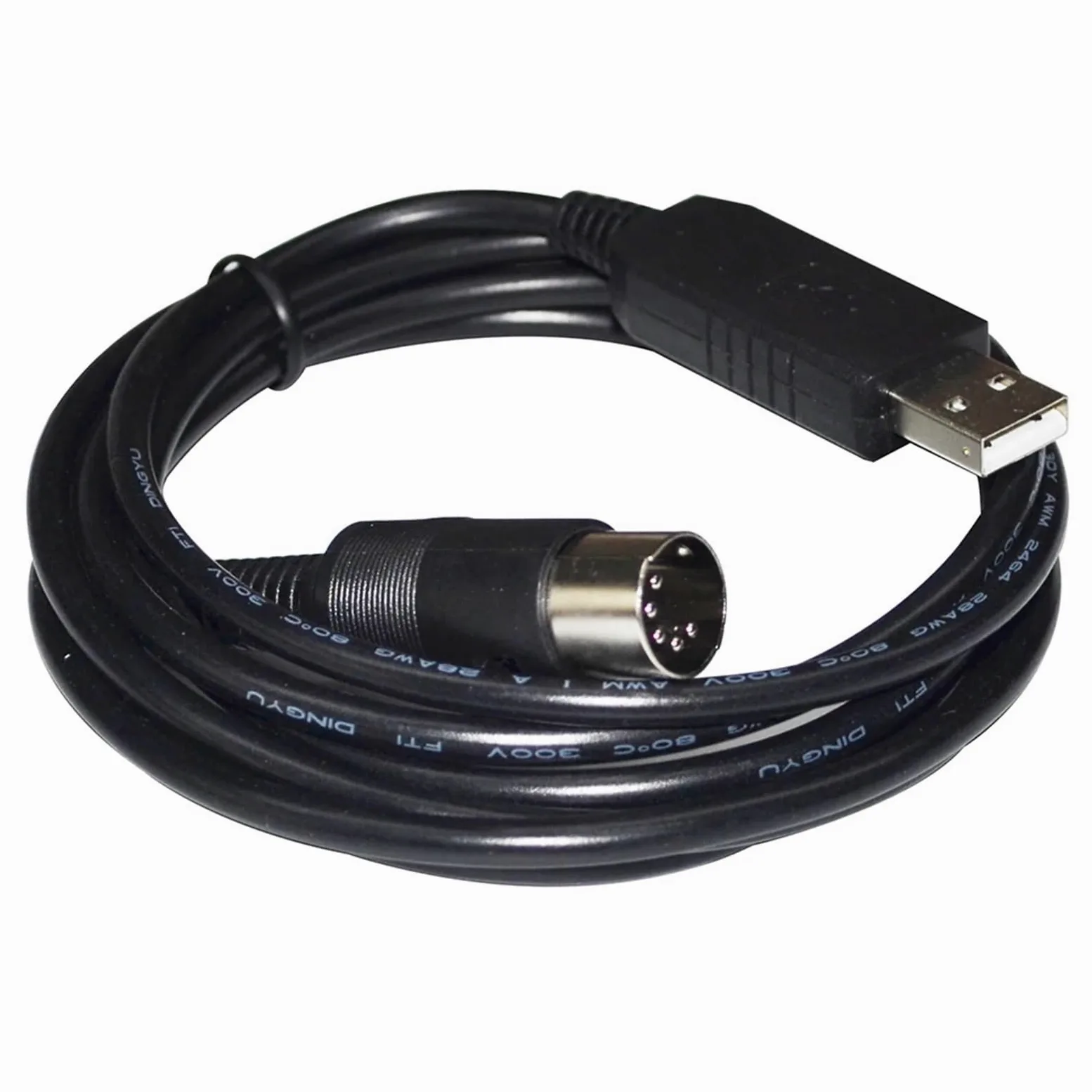 cablaggio di comunicazione seriale, Adattatore USB a DIN maschio a 5 pin, cavo di comunicazione seriale RS232 for bilancia a PC, 1,8-5,0 m(3 metres)
