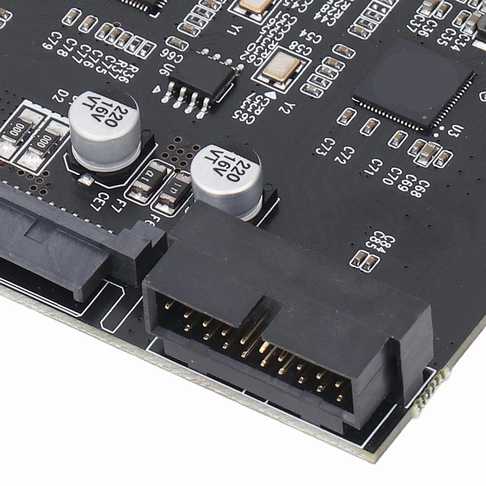 Scheda PCIe A USB 3.2, 2 USB Tipo C, 3 USB Tipo A, Scheda PCIe A USB 3.2 da 19 Pin di Seconda Generazione con 20 Gbps, Scheda di Espansione PCI Express Scheda USB per PC Desktop