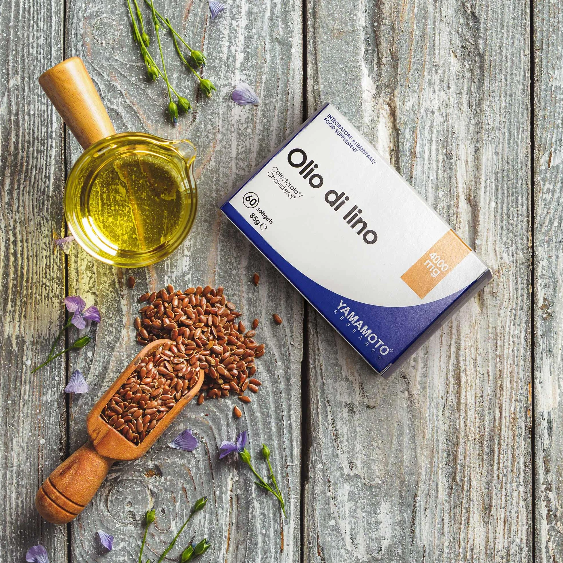 YAMAMOTO RESEARCH Olio di Lino 60 softgels