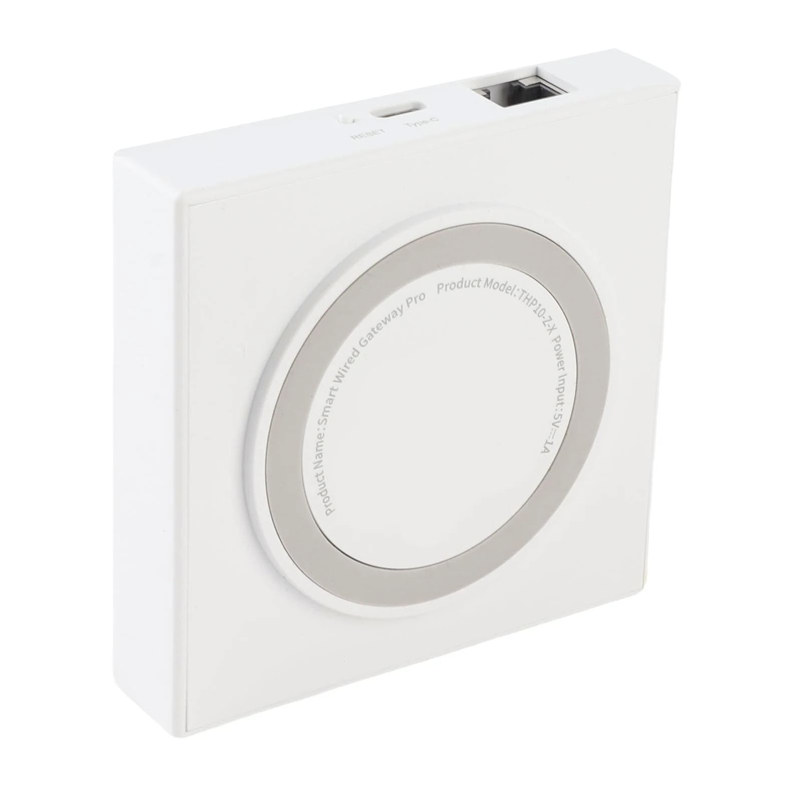 Gateway cablato intelligente per hub domestico intelligente Tuya Zigbee con supporto filettatura Matter Alimentatore USB 5V 1A per automazione domestica intelligente ABS 90x90x22mm