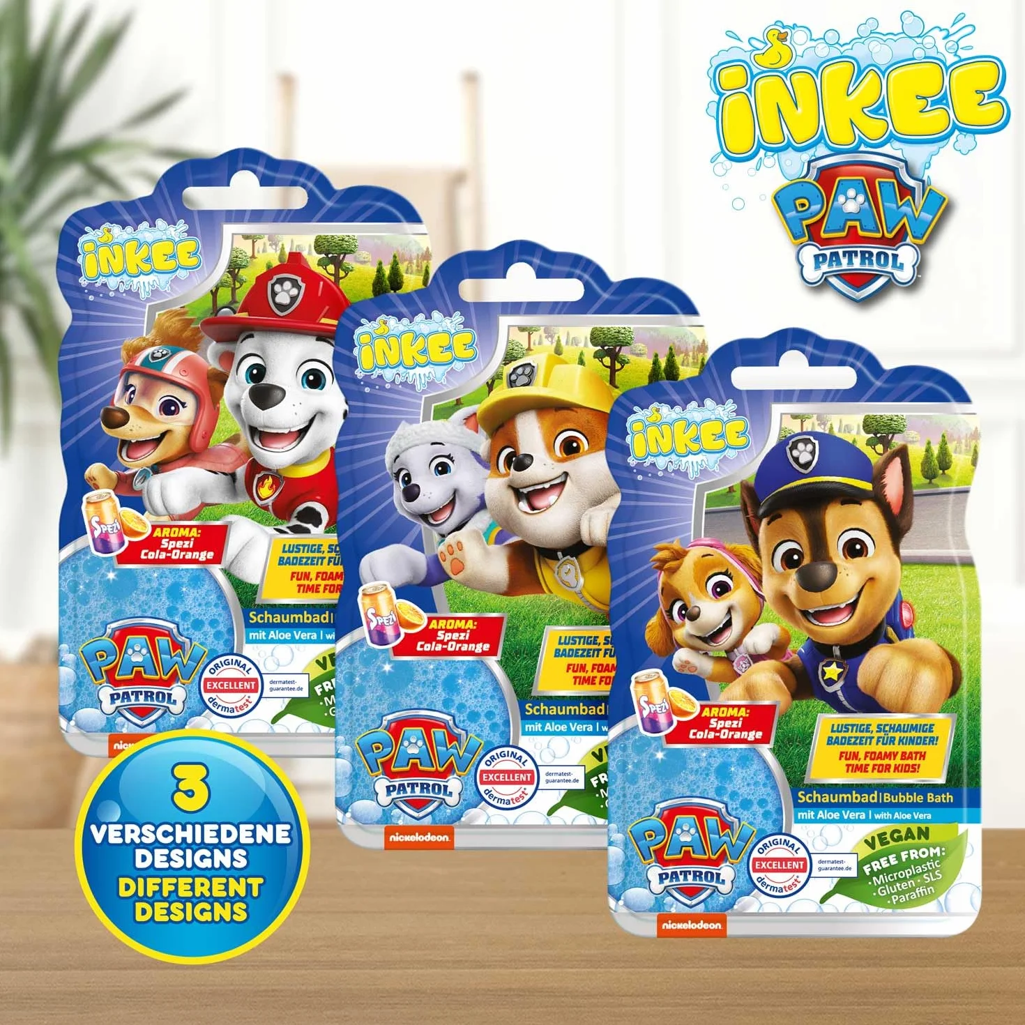 Paw Patrol Bagnoschiuma liquido per bambini 15 x 40 g aloe vera ciliegia