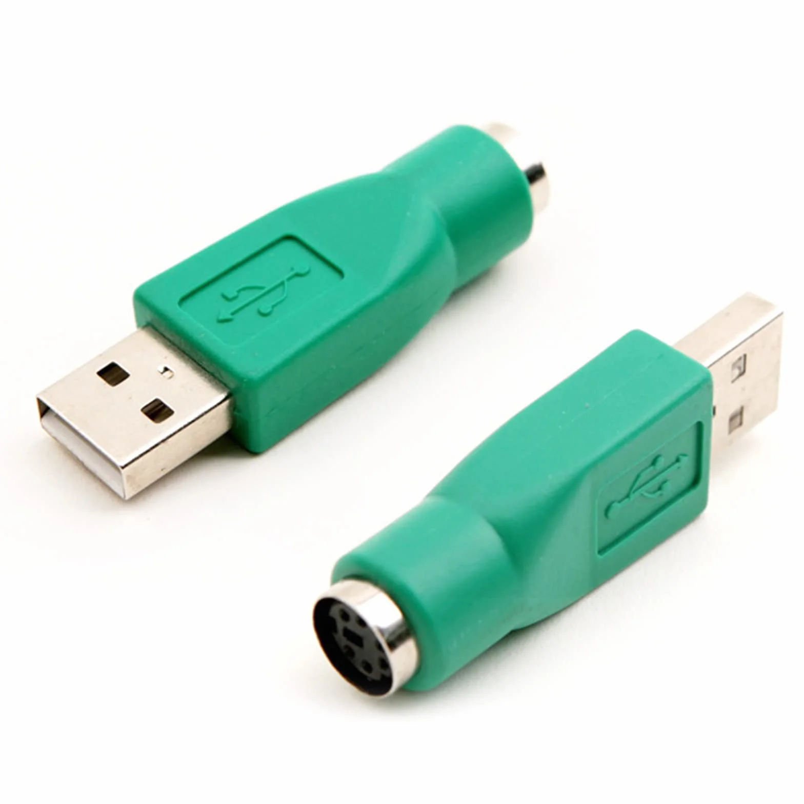 iJiZuo Adattatore USB Maschio a PS2 Femmina per Mouse e Tastiera (2pcs), Adattatore di Ricambio PS/2 a USB F/M, per Computer PC Botebook Portatile Tastiera Mouse