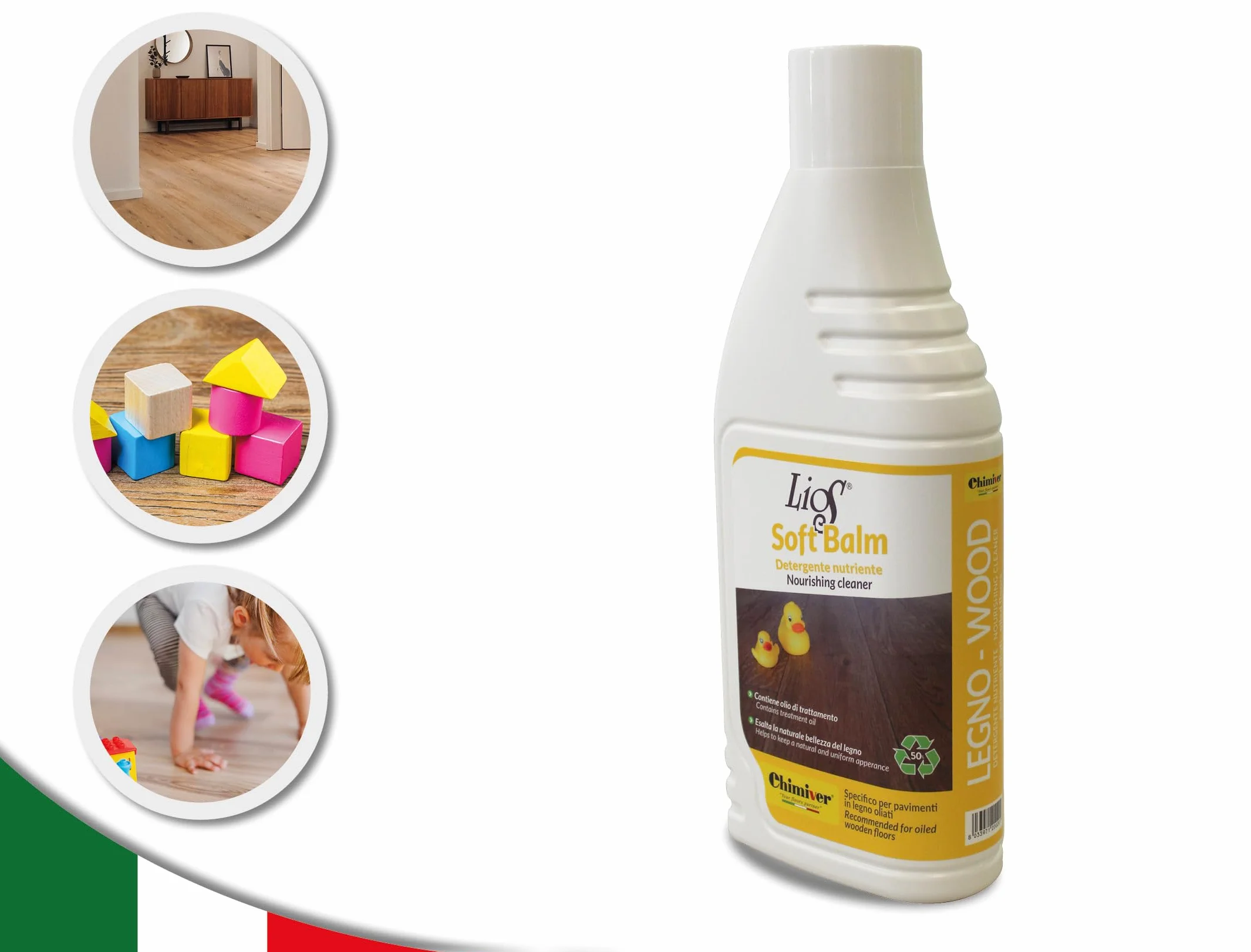 Chimiver LIOS SOFT BALM Detergente per pavimenti in legno oliati 1L
