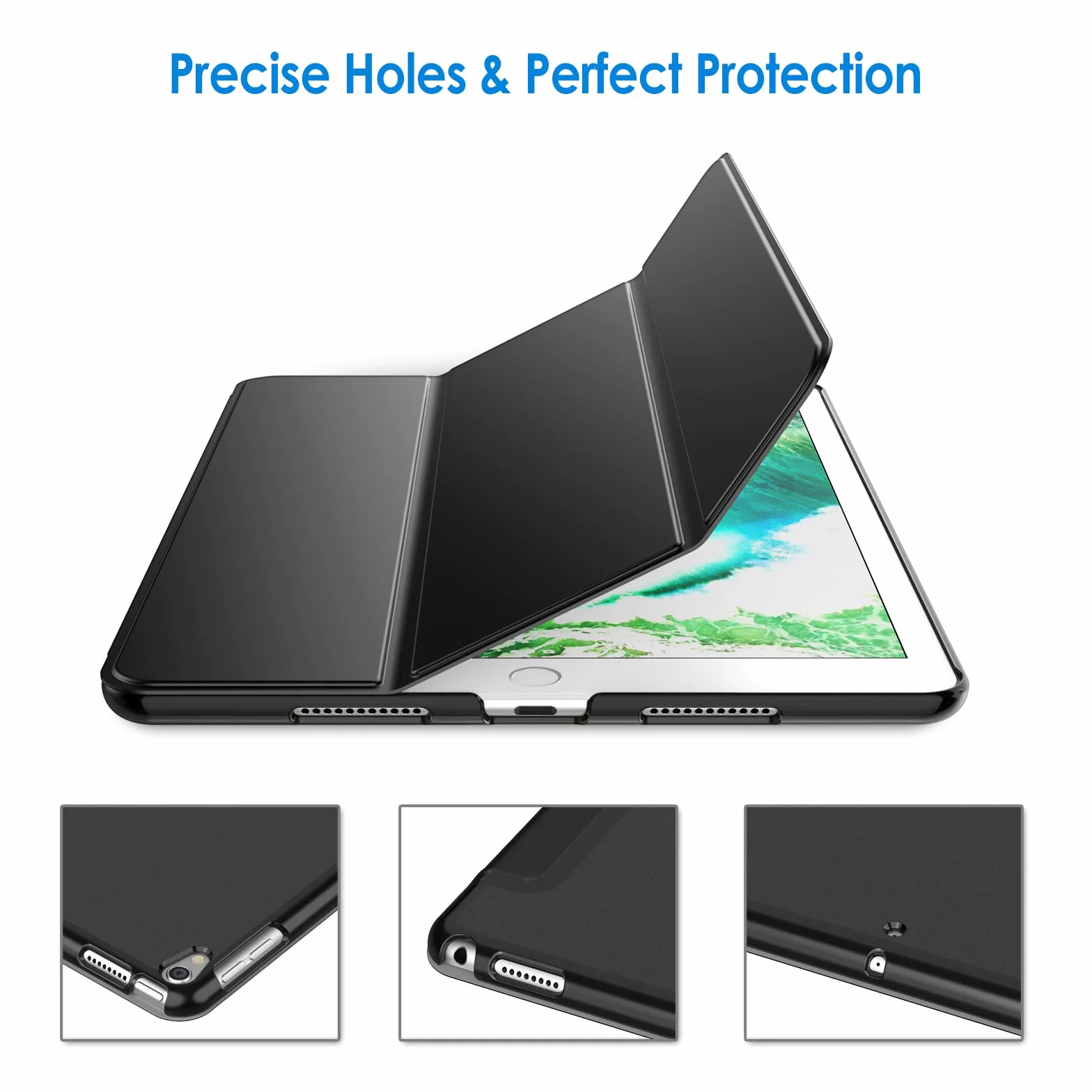 JETech Custodia iPad Air 10,5 (2019) iPad Pro 10,5 (2017) Cover Supporto Auto Svegliati/Sonno Nero