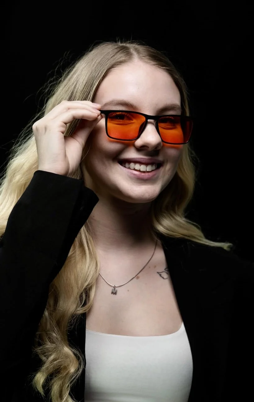 SLEEP-3R okulary blokujące światło niebieskie i zielone z filtrem UV, dla kobiet i mężczyzn
