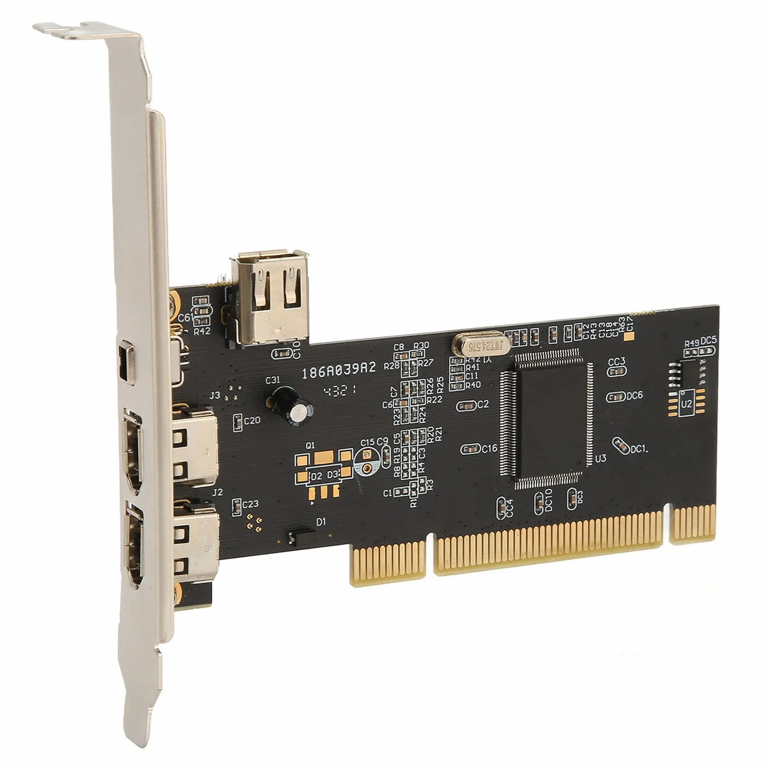 Zunate Scheda Controller Adattatore PCI Express a IEEE Esterno, 7 Porte Scheda Firewire 1394 Adattatore Ethernet PCI Compatibile con Win 98SE, per Me, 2000, XP, Vista, Win 7, Win 8, 32 Bit, 64 Bit