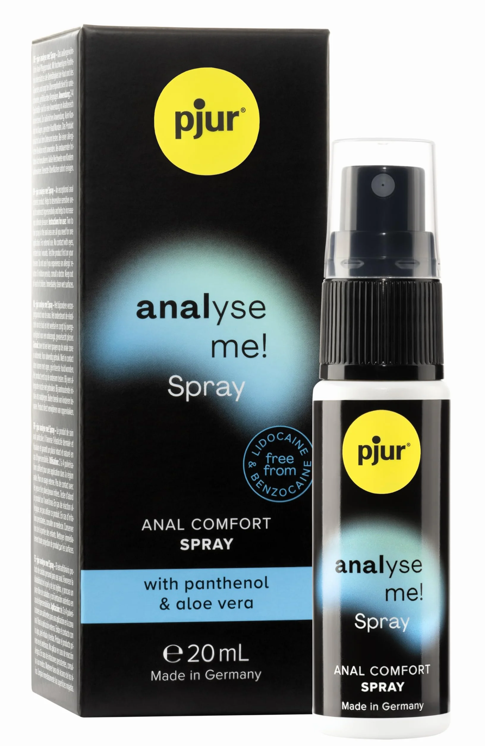 Pjur Analyse Me! Spray 20ml z Pantenolem i Aloe Vera