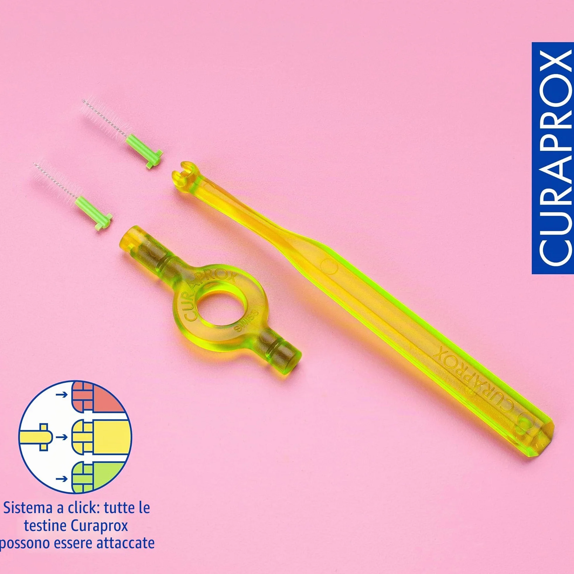 Curaprox CPS 011 Prime-ISO Ricariche Spazzolino Interdentale Dimensione 3 Verde 8-Pack