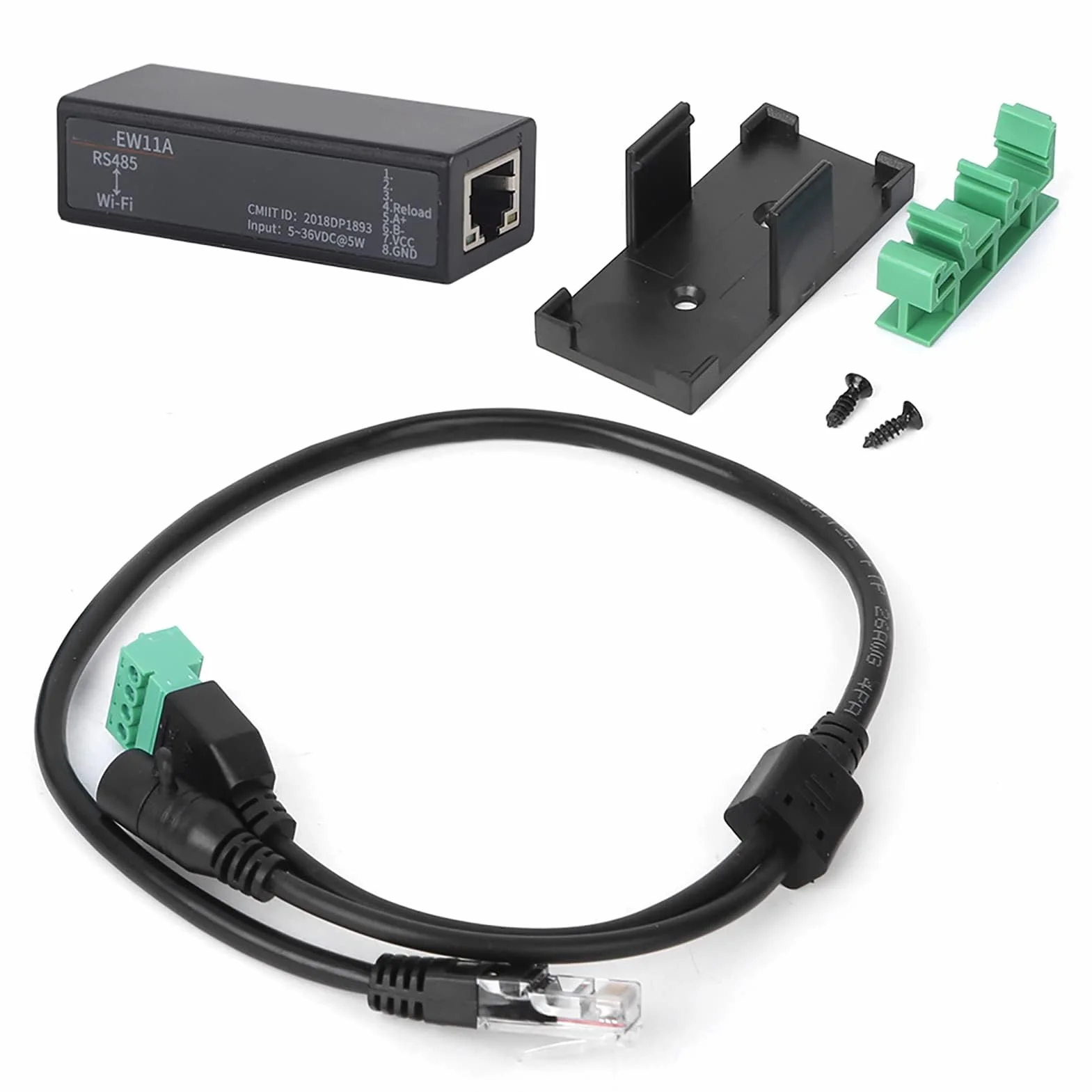 Server Seriale WiFi con Antenna Integrata, Modulo Comunicazione Wireless RJ45 Ethernet