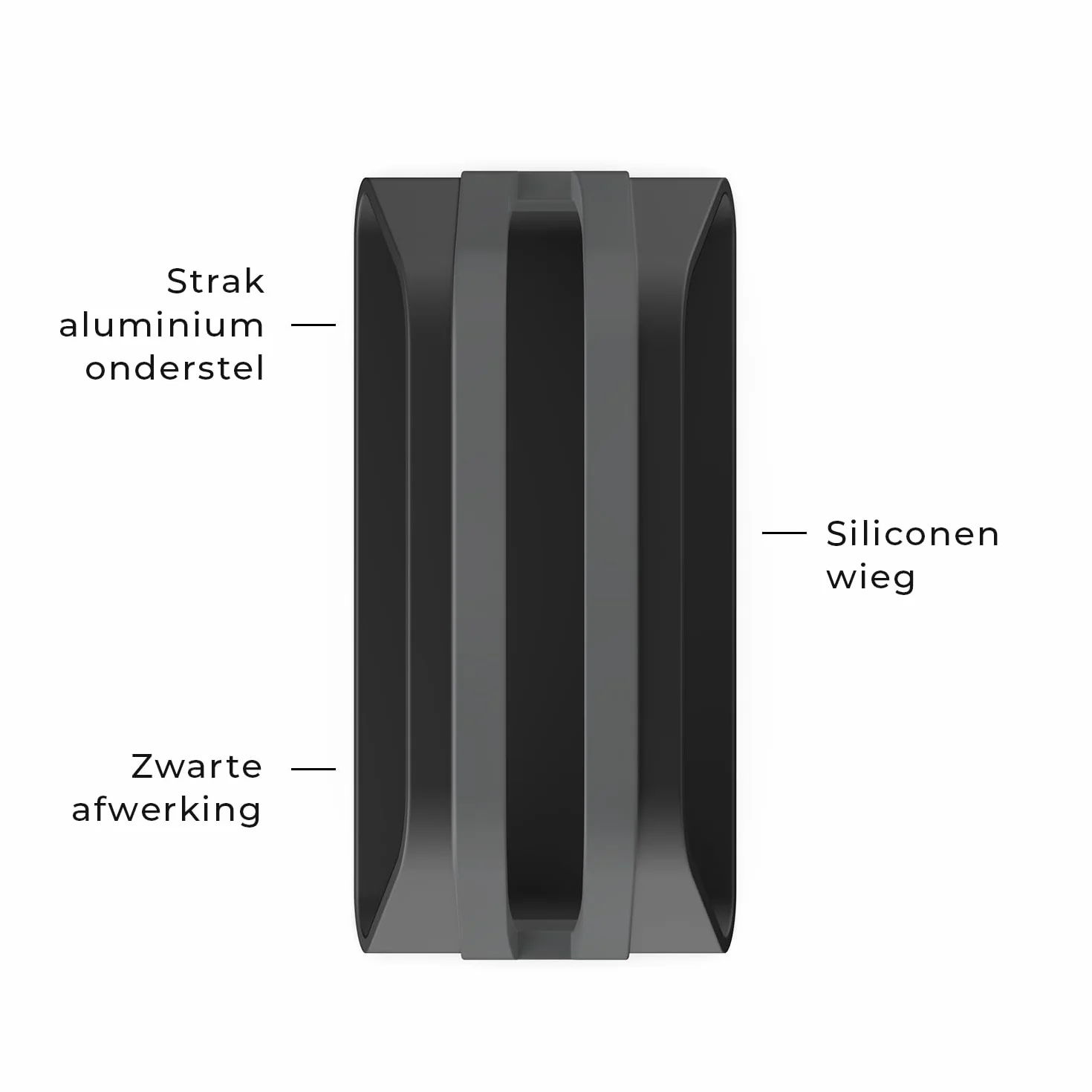 HumanCentric Supporto verticale per MacBook, compatibile con MacBook Pro, supporto per MacBook Air, supporto per computer portatile per Apple Laptop Desk Stand supporto verticale in alluminio, nero