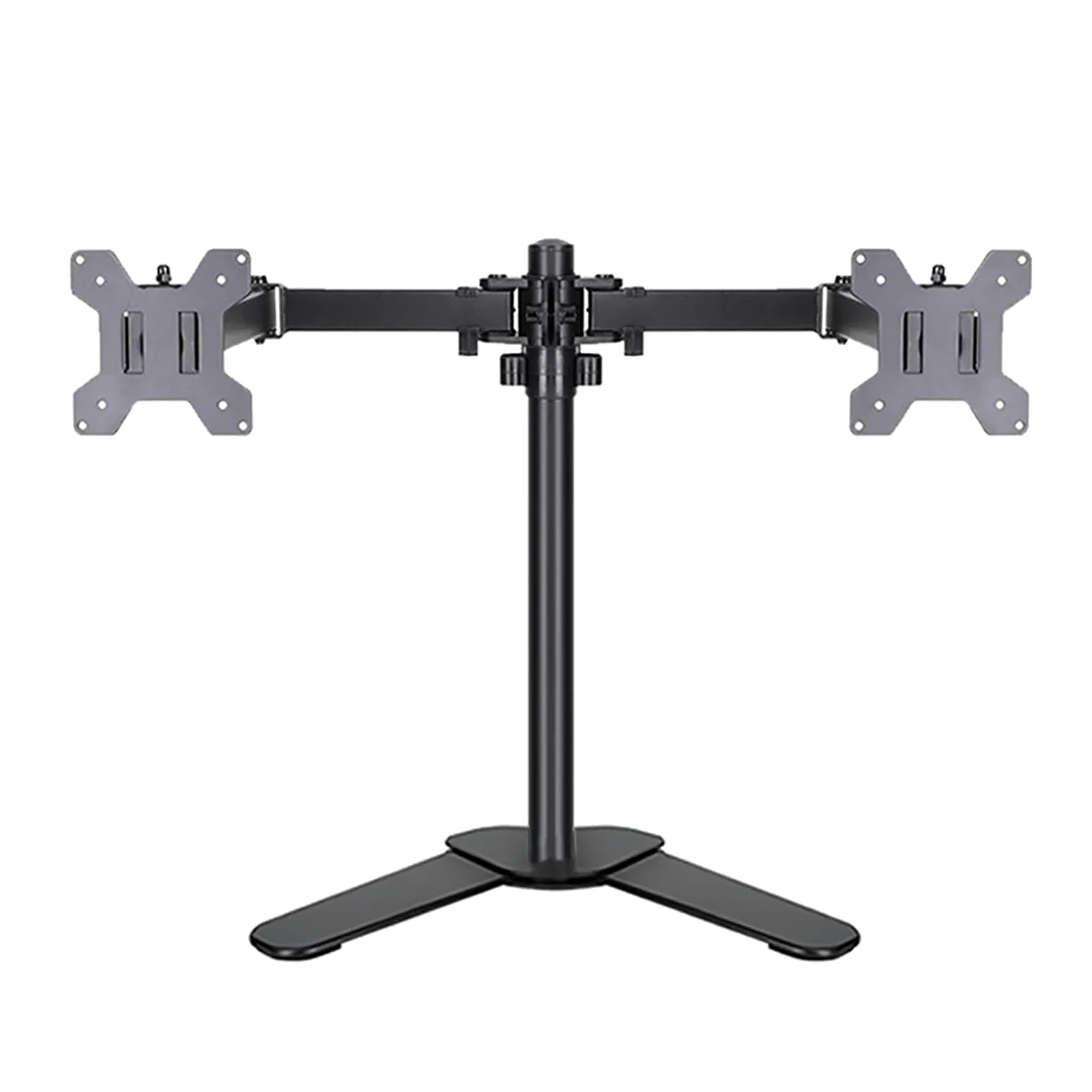 Supporto da Tavolo per TV, Supporto Doppio per Monitor da 10 A 27 Pollici, può Contenere 2 Schermi, Bracci Robusti Completamente Regolabili, Dimensioni Massime 100X100 Mm.