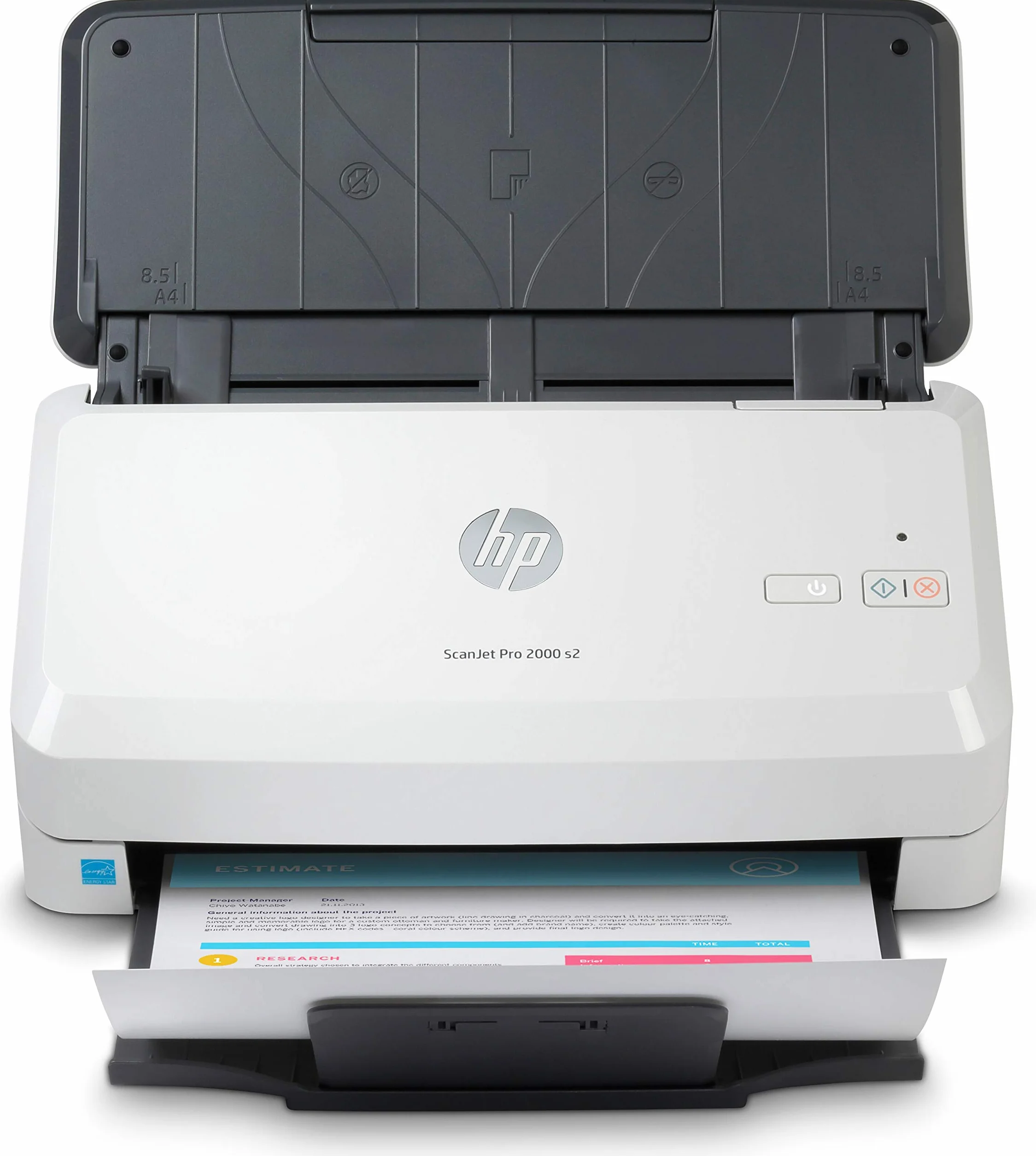 HP ScanJet Pro 2000 s2 6FW06A, skaner dokumentów, 35 ppm, 70 ipm, dwustronny, kompaktowy, biały