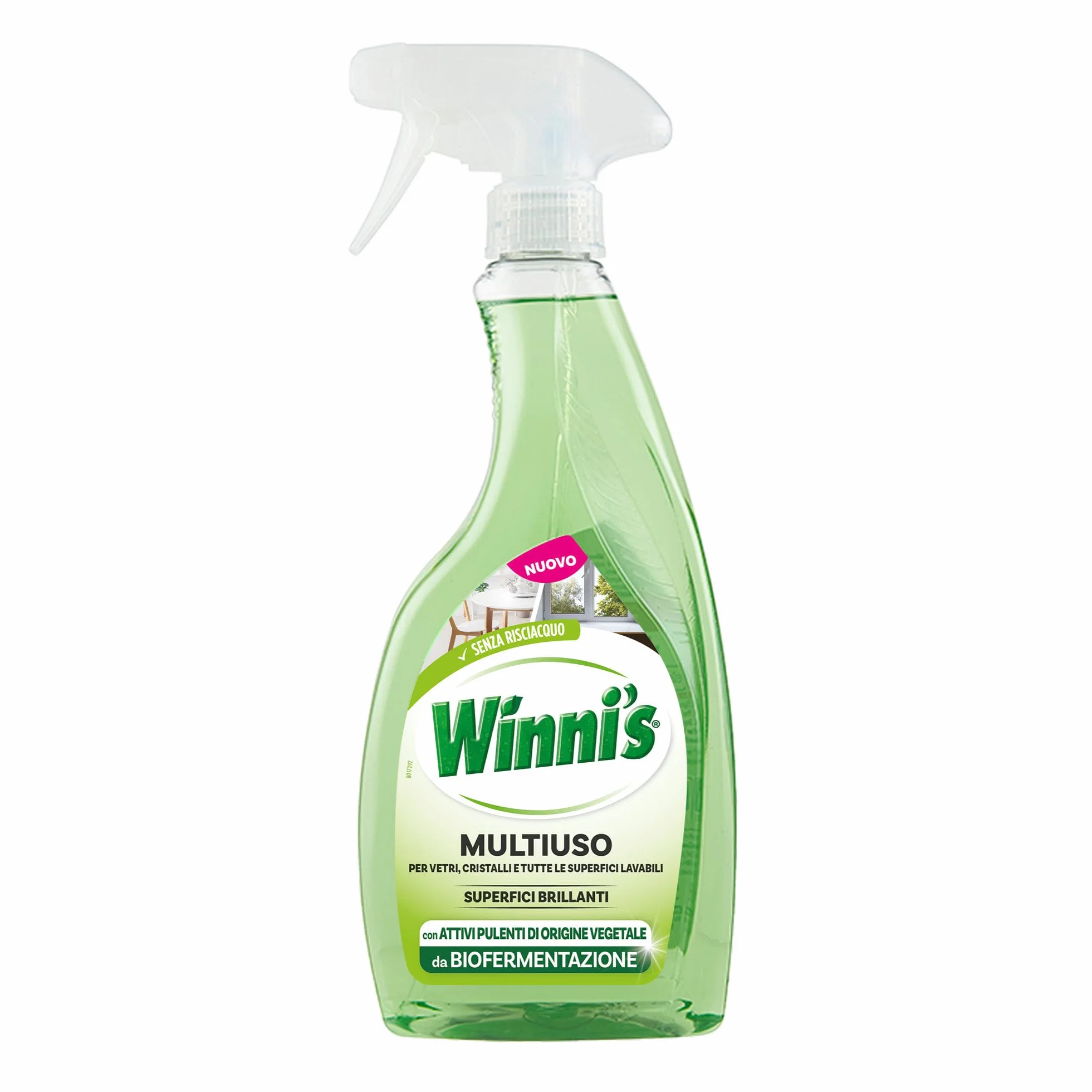 Detergente Spray Multiuso Ipoallergenico 500 ml Vetri Specchi Superfici Lavabili Senza Risciacquo