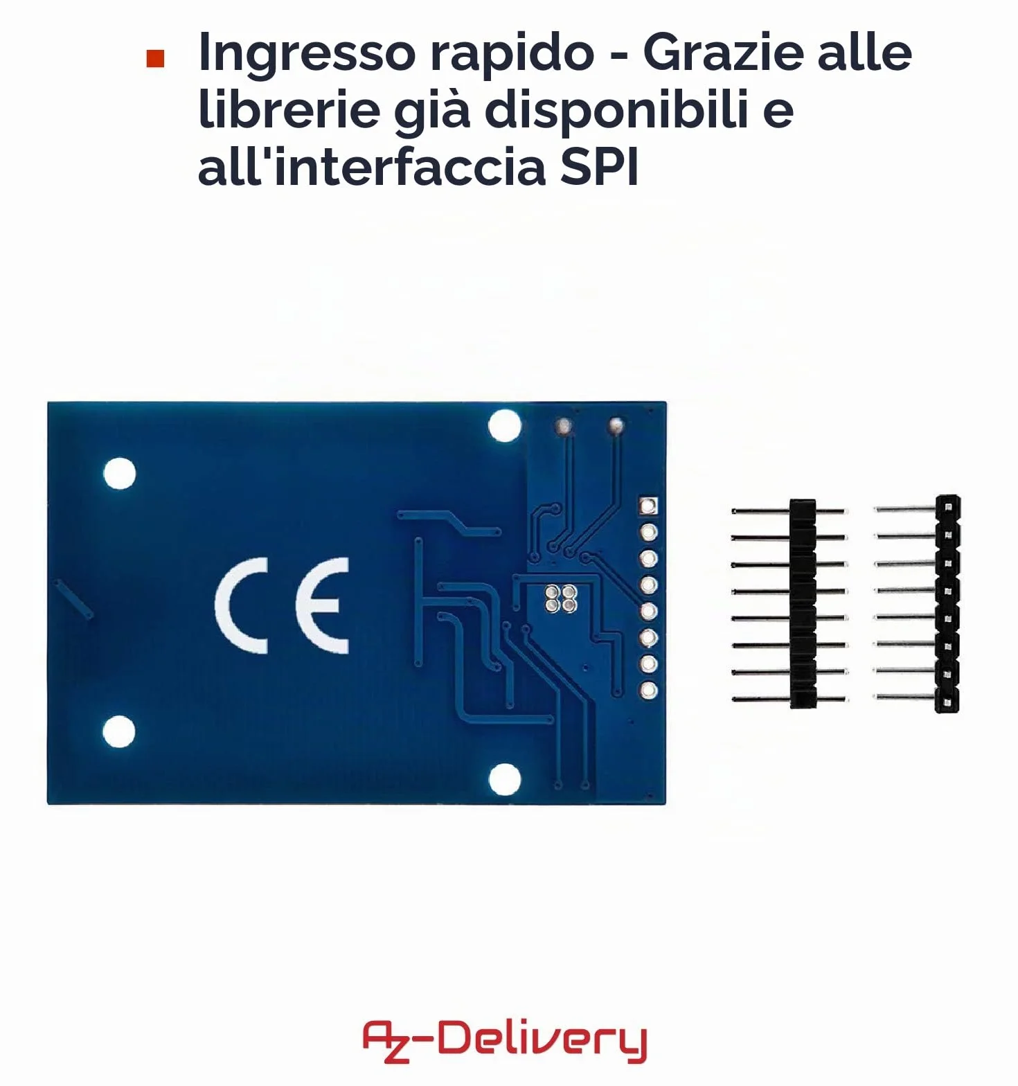AZDelivery Kit RFID RC522 13,56MHz con Reader, Chip e Scheda compatibile con Arduino e Raspberry Pi incluso un E-Book!