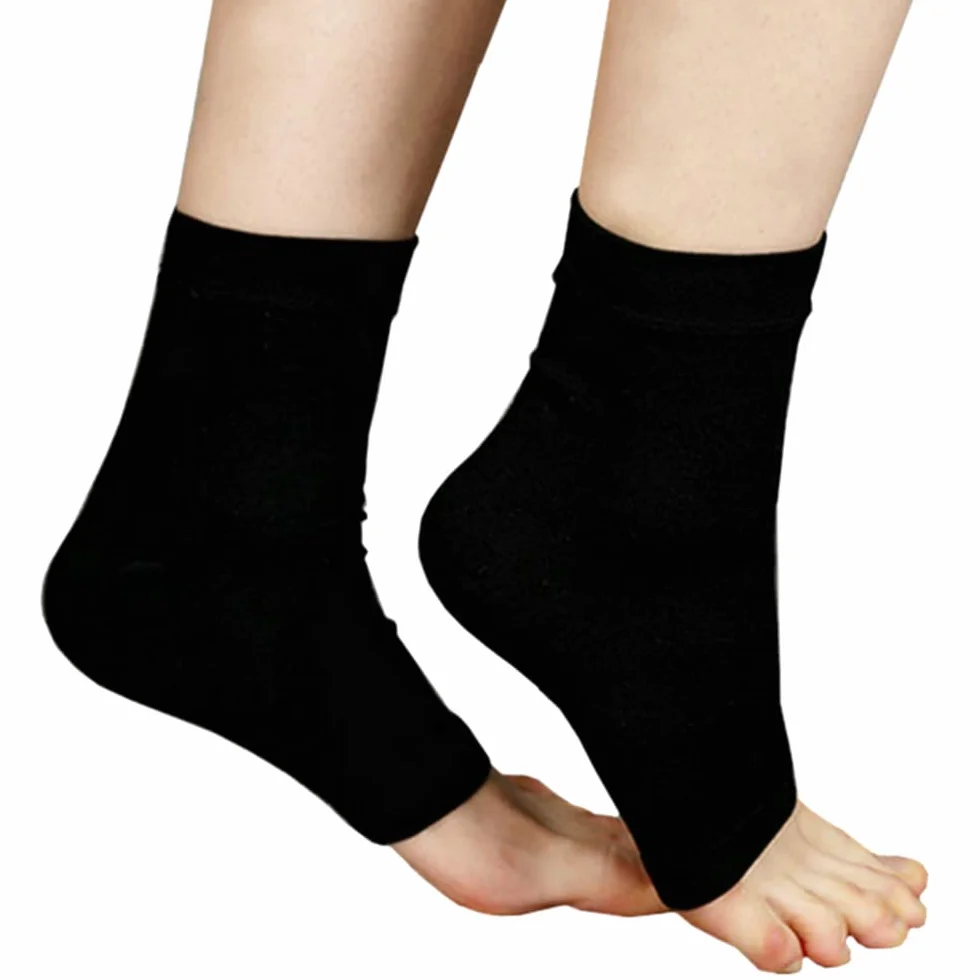 TopHomer Cavigliere Elastiche Traspiranti per Alleviare il Dolore, Recupero e Lesioni alla Caviglia, S/M/L/XL/XXL, Nero