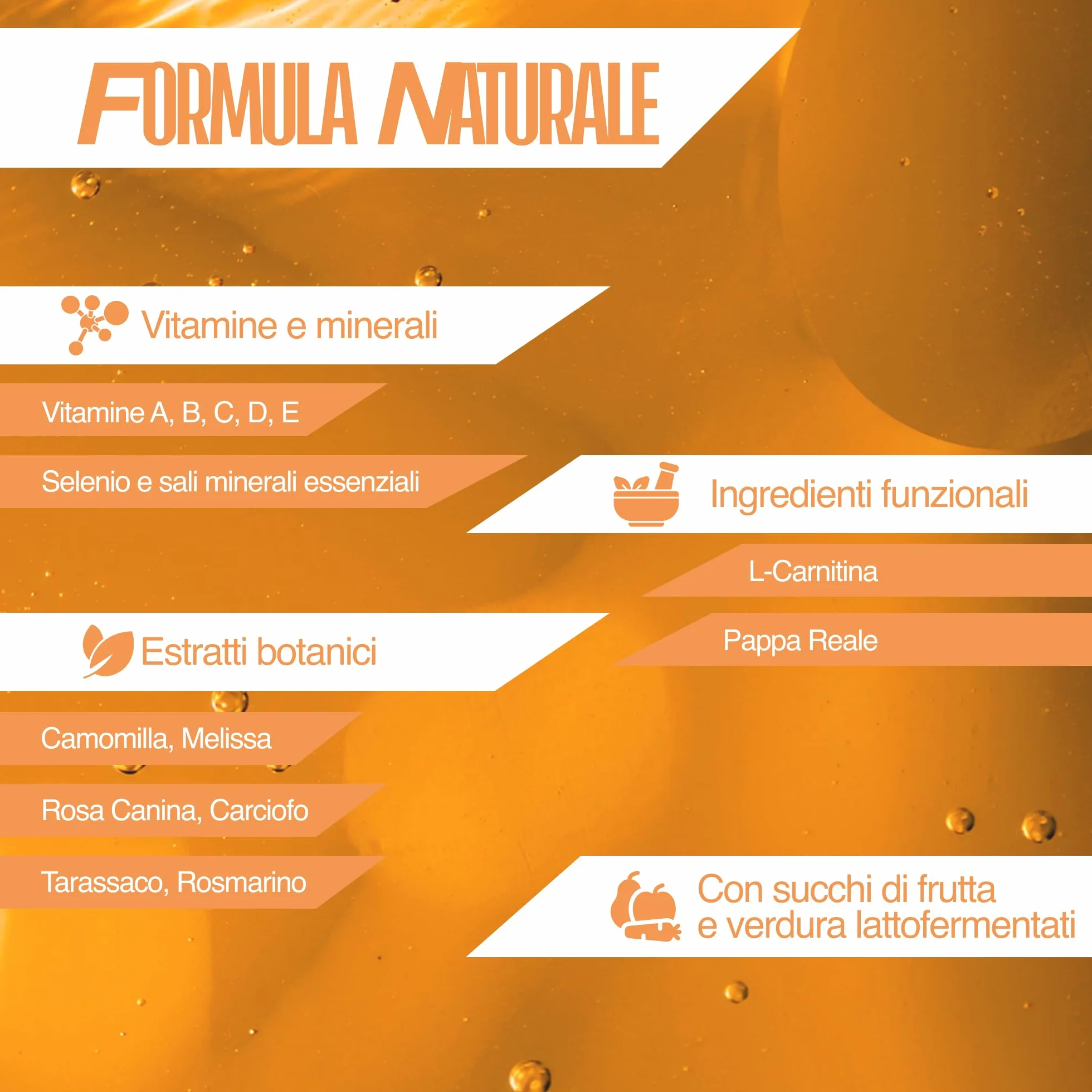 NAMED Vibracell Integratore Alimentare Concentrato Liquido Succhi Frutta Verdura Estratti Botanici Vitamine L-Carnitina Pappa Reale 300 ml