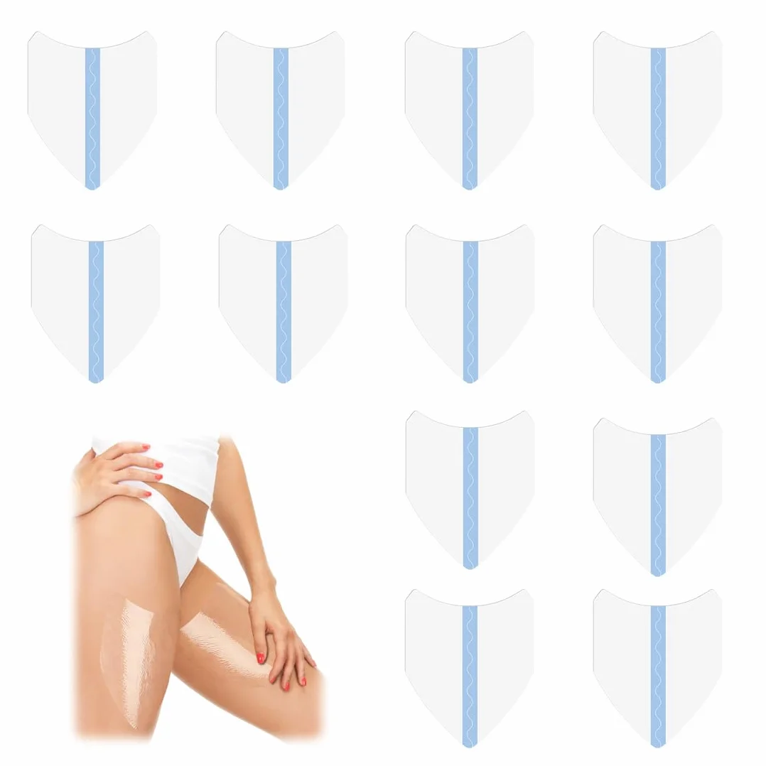 Cerotti Antisfregamento Cosce 12 Pezzi Trasparenti Protezione Invisibile Anti Sfregamento per Sollievo Comfort