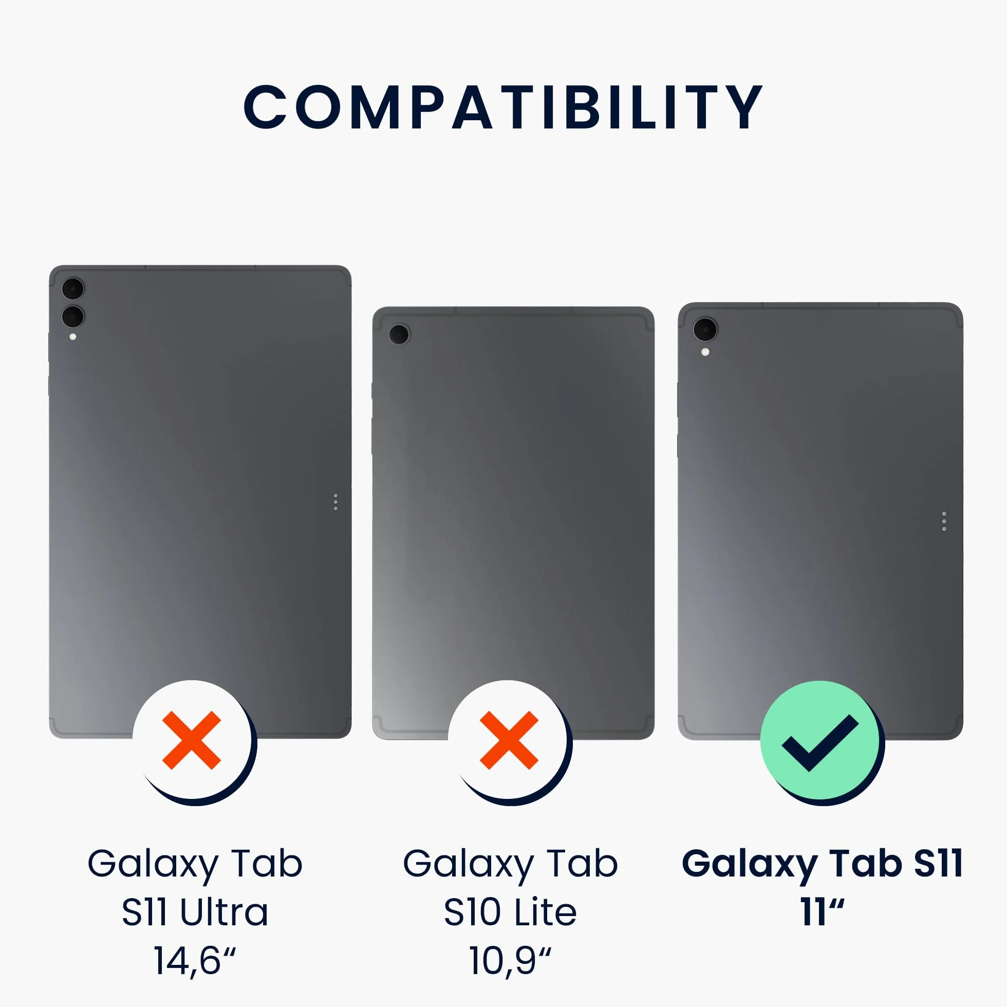 kwmobile Custodia Protettiva Tablet Compatibile con Samsung Galaxy Tab S11 Cover - Cover Trasparente Morbida Silicone Tablet trasparente