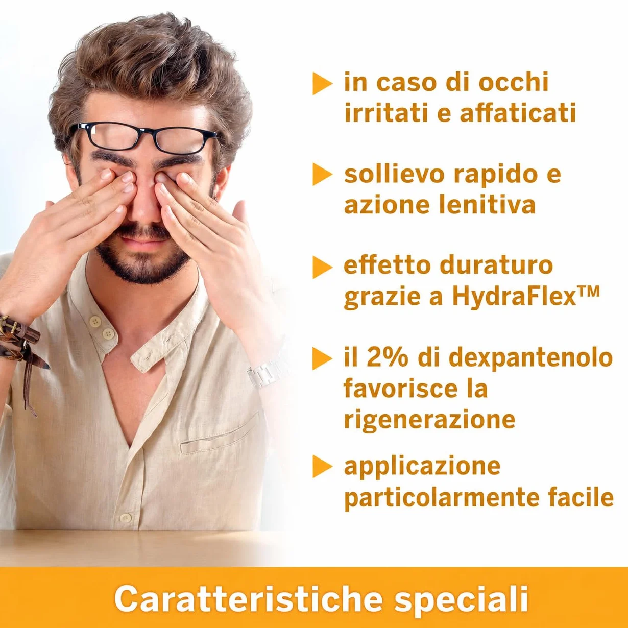 Ocuvers Drops B5 Gocce oculari con Dexpantenolo 2% e Hydraflex contro occhi secchi rossi brucianti idratanti senza etanolo per portatori lenti contatto