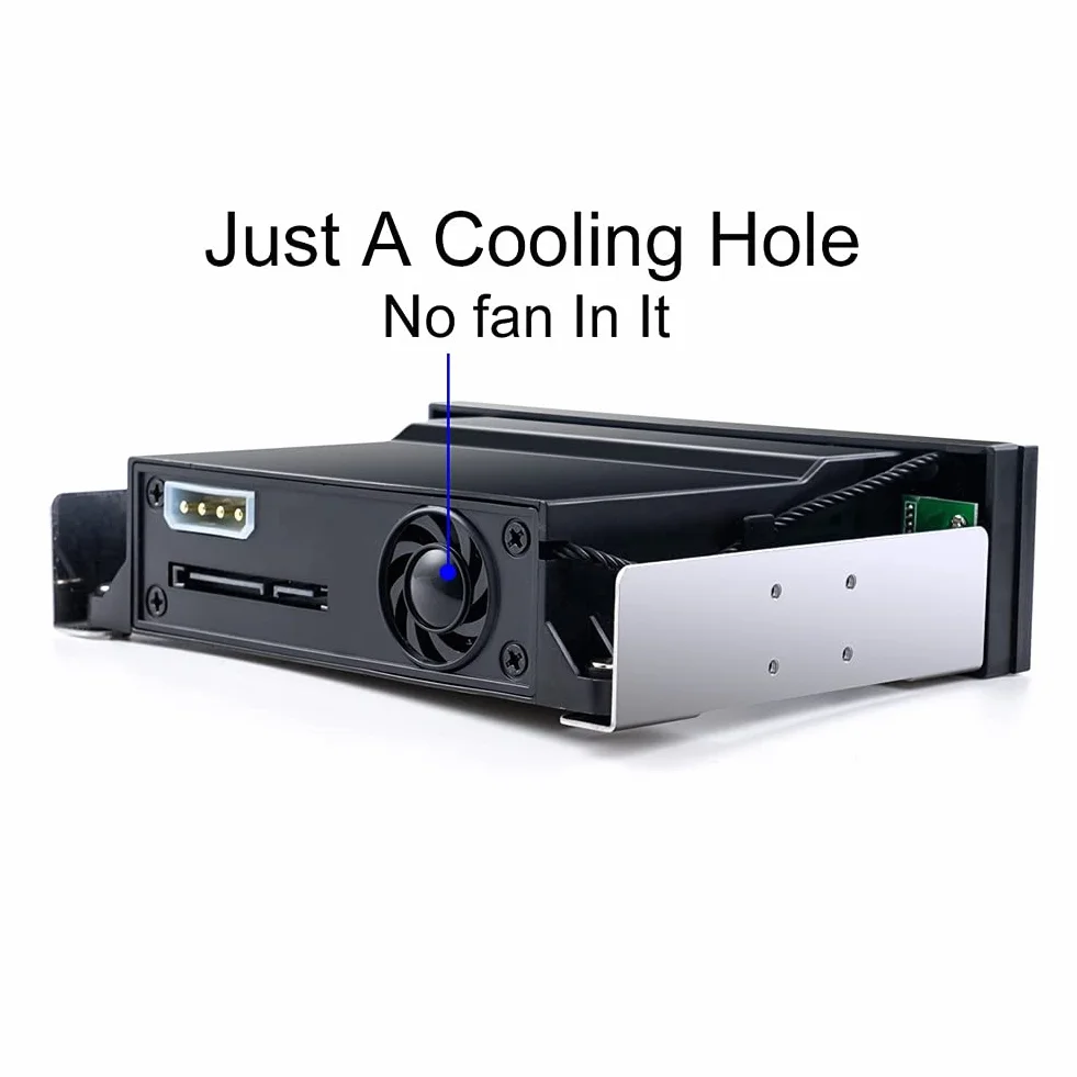 Rack Mobile Universale Hot-Swap per SSD/HDD da 2,5 Pollici o 3,5 Pollici, Contenitore Backplane per Disco Rigido Interno Vassoio