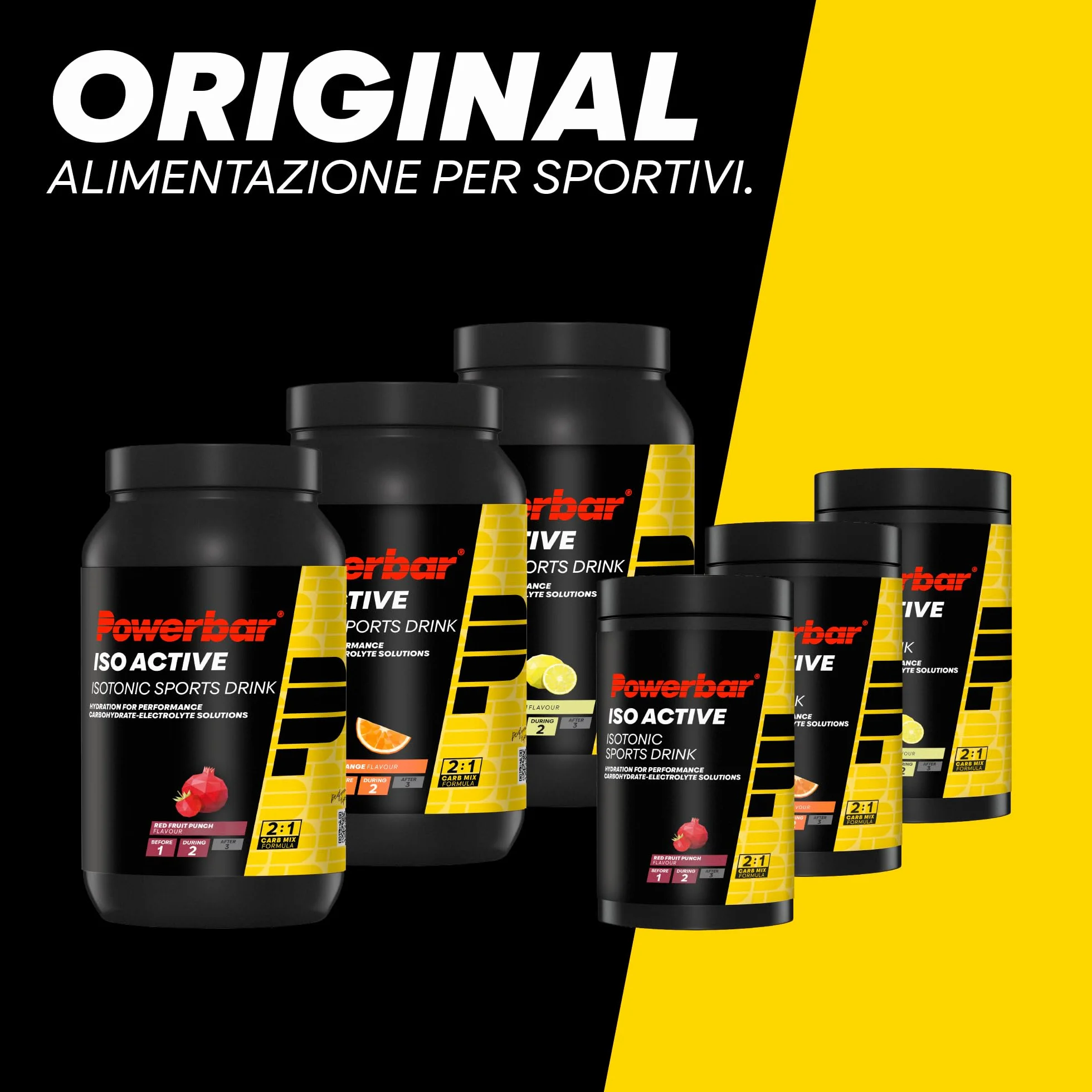 Powerbar Isoactive Lemon 1320g Bevanda Sportiva Isotonica 5 Elettroliti C2MAX