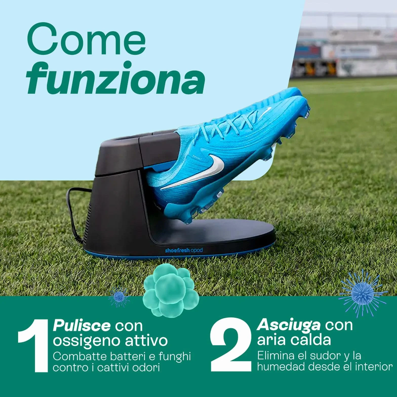 Shoefresh Deodorante Scarpe Antibatterico Igienizzante Disinfettante Asciugas Carpe