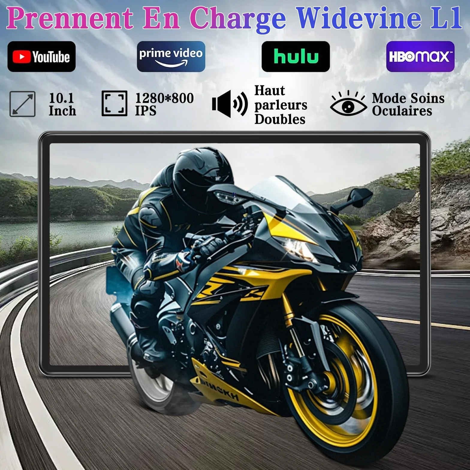 ZIOVO Tablet Bambini 10 Pollici Tablets Android 15, 30GB RAM+64GB ROM(TF 2TB), 5G WiFi Tablets,Gemini AI/Octa-Core/Widevine L1/Face ID/Parentale Controllo/6000 mAh/BT 5.0, Tablet con Eva Caso-Blu