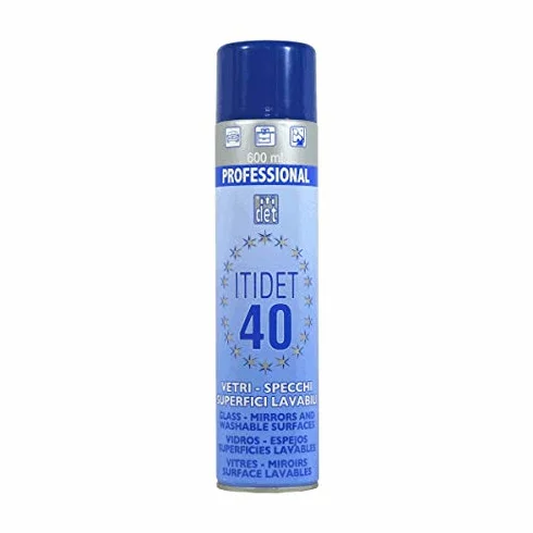 Itidet 40 Spray PROFESSIONAL 600ML Detergente per Vetri e Specchi